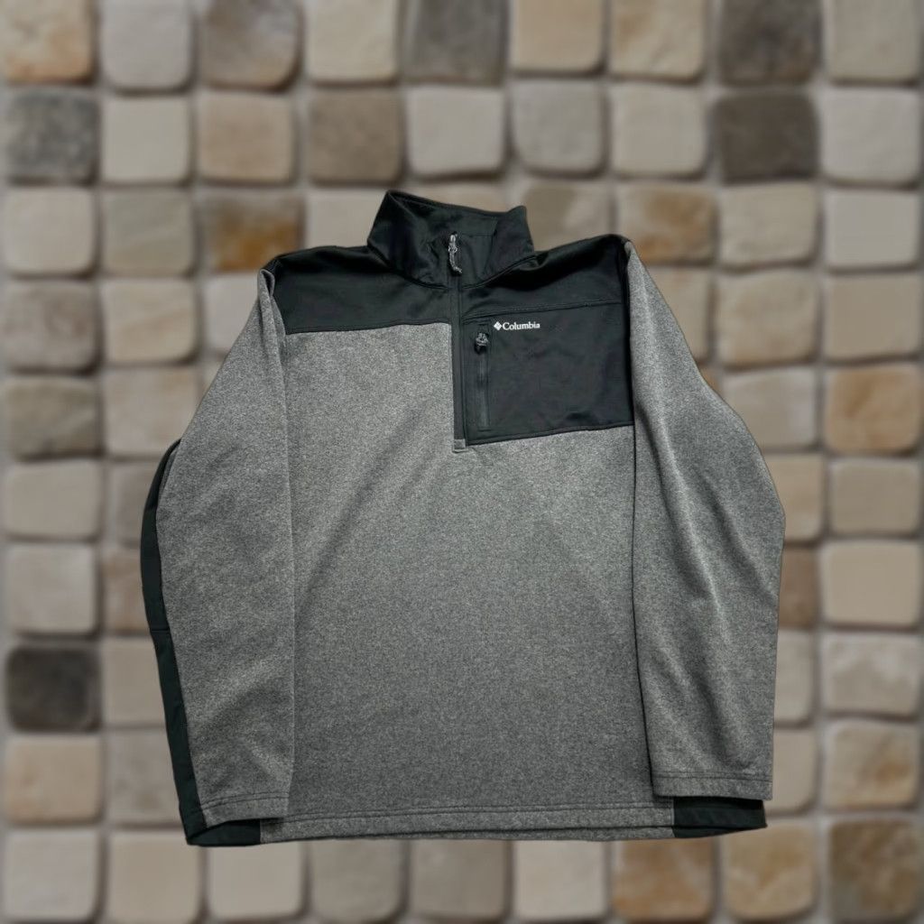 Vintage Columbia Fleece Jacket Mens XL Gray Black Logo - Performance/Outdoor - Jacket Size US XL / EU 56 / 4 - 1 Thumbnail