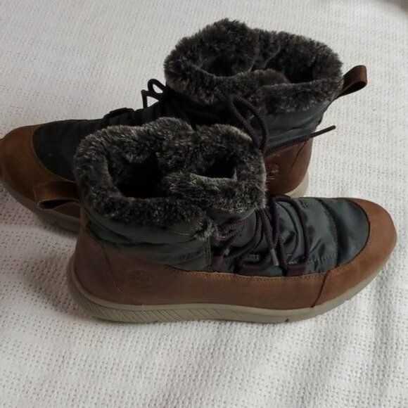 Timberland Timberland Boltero Waterproof Sz 9.5 Insulated Faux Fur Brow Size US 9.5 / EU 42-43 - 3 Thumbnail