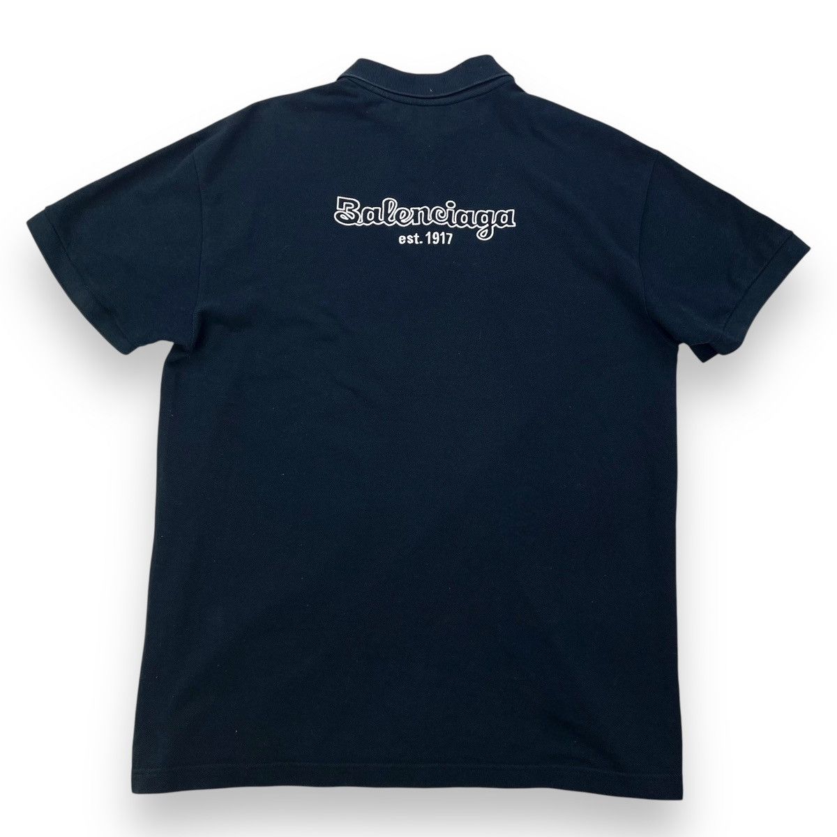 Balenciaga Balenciaga Est. 1917 Navy Polo Shirt Size US M / EU 48-50 / 2 - 3 Thumbnail