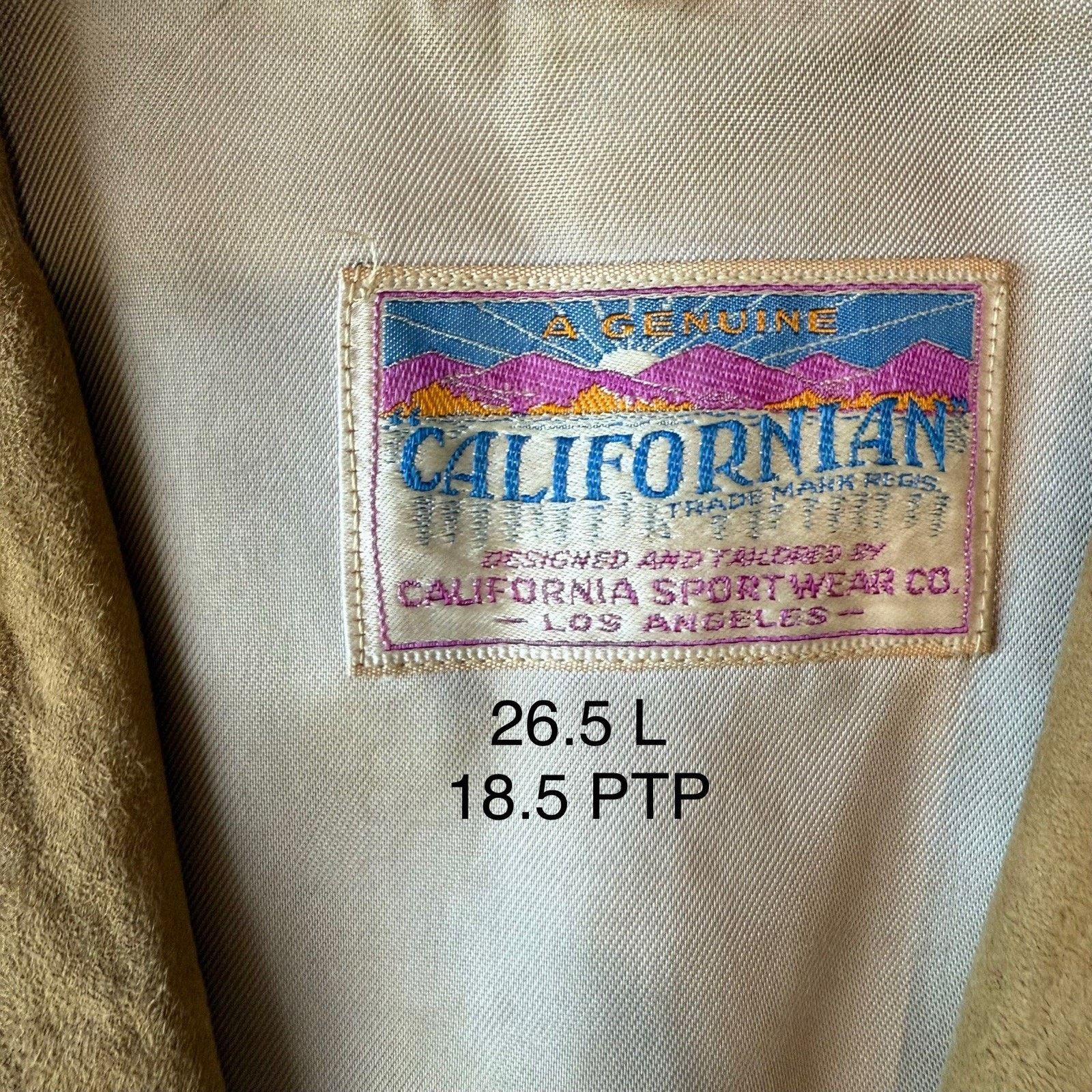 Vintage Vintage Californian Leather Jacket Women's Small Beige Size S / US 4 / IT 40 - 7 Thumbnail