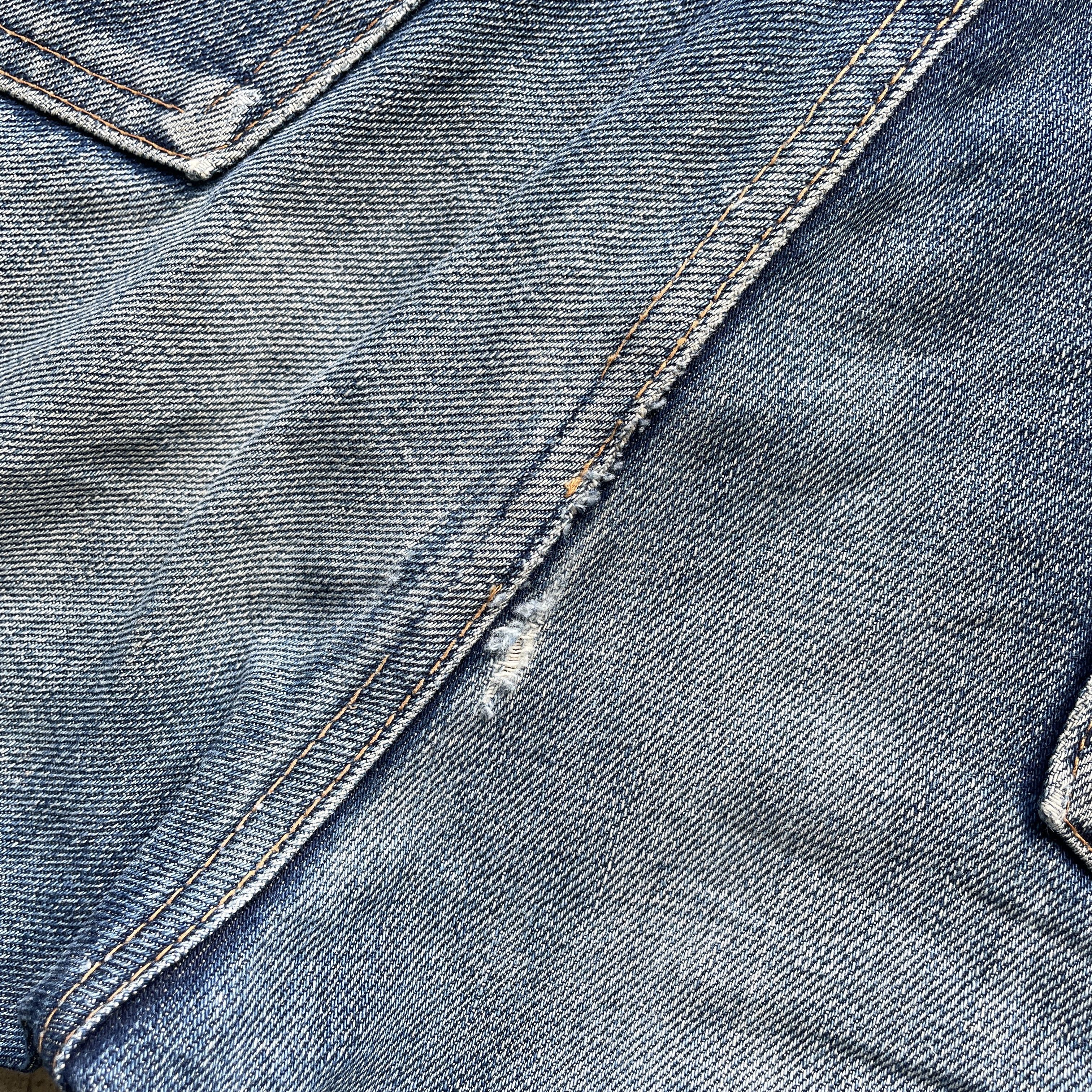 Edwin Vintage Edwin 505sx Distressed Button Fly Selvedge Jeans W30 Size US 30 / EU 46 - 10 Thumbnail