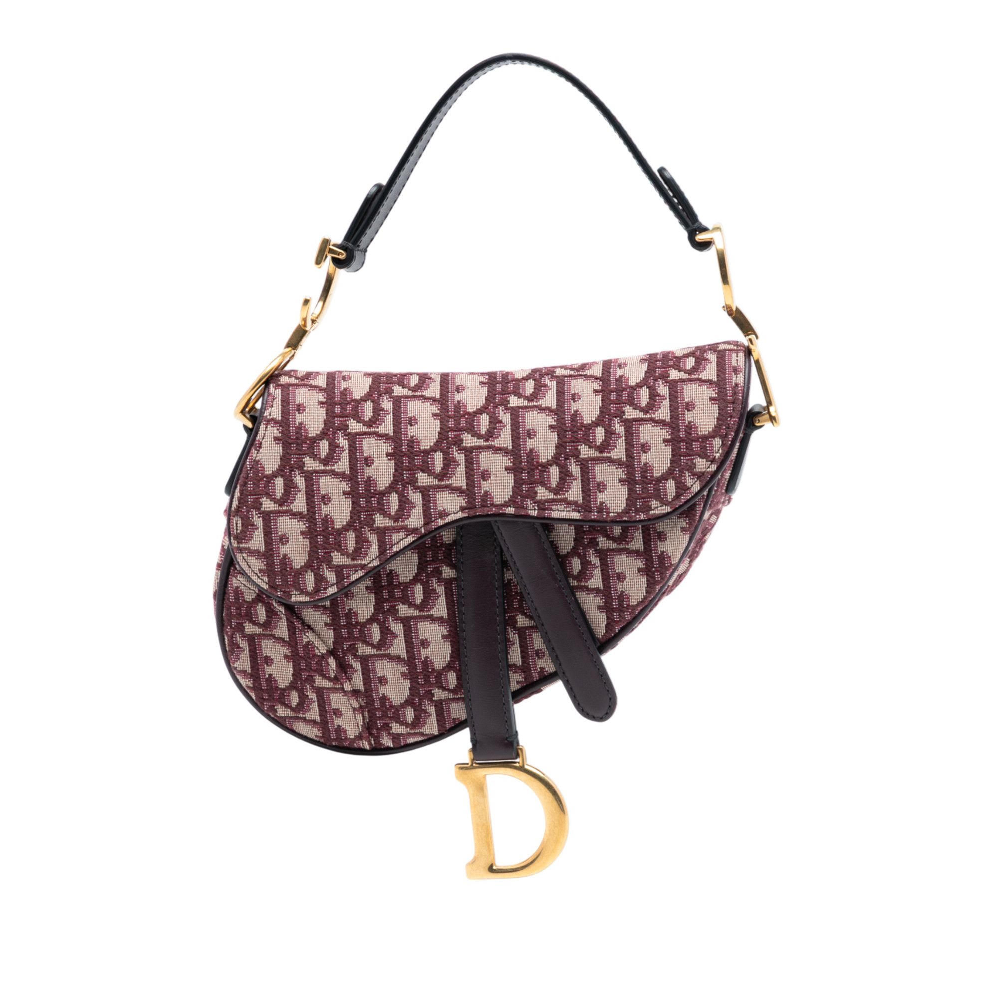Dior Dior Mini Oblique Canvas Saddle Bag Size ONE SIZE - 1 Thumbnail