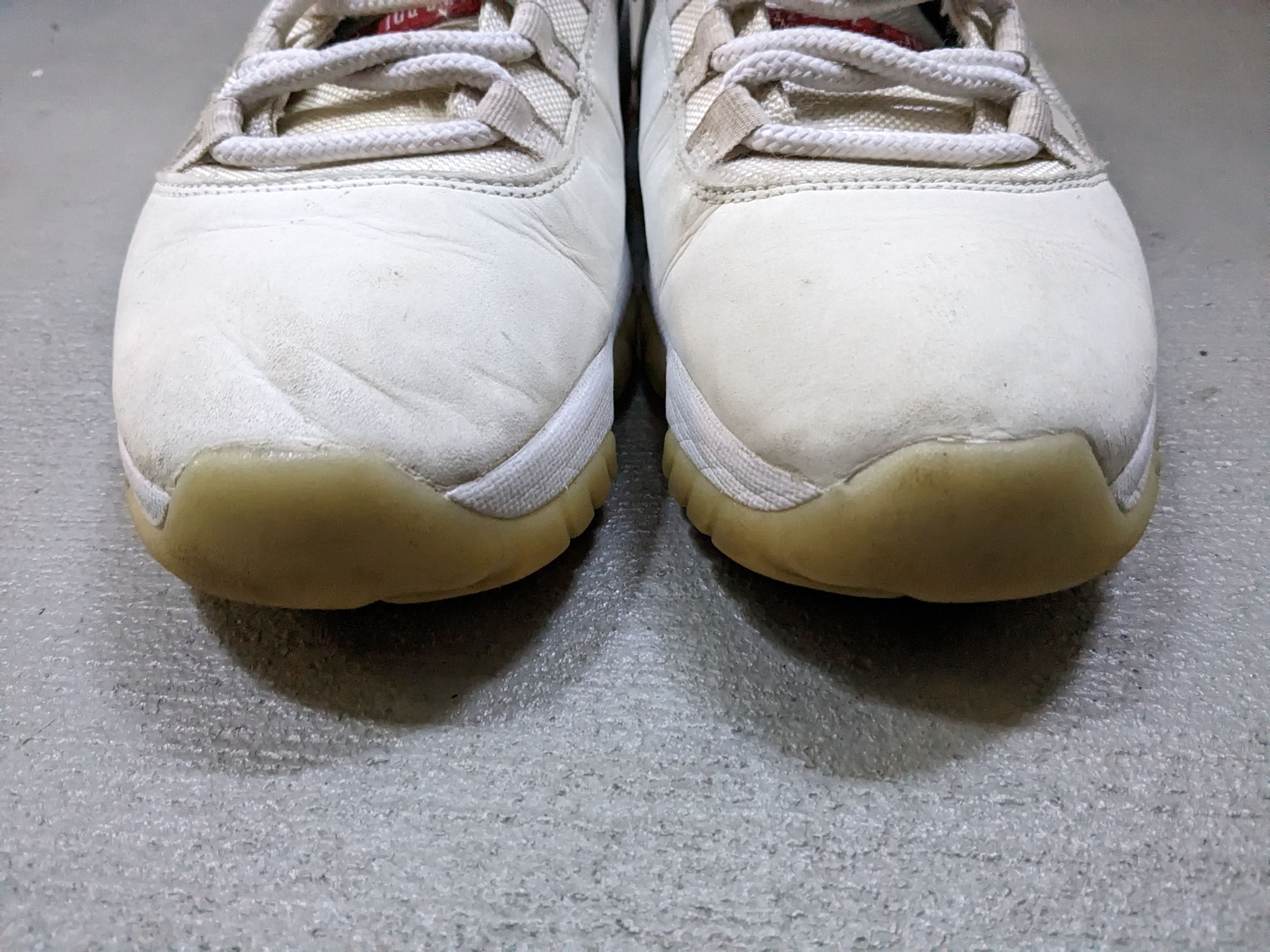 Jordan Brand Nike Air Jordan 11 Platinum Tint Size 11.5 White 378037-016 Size US 11.5 / EU 44-45 - 2 Thumbnail