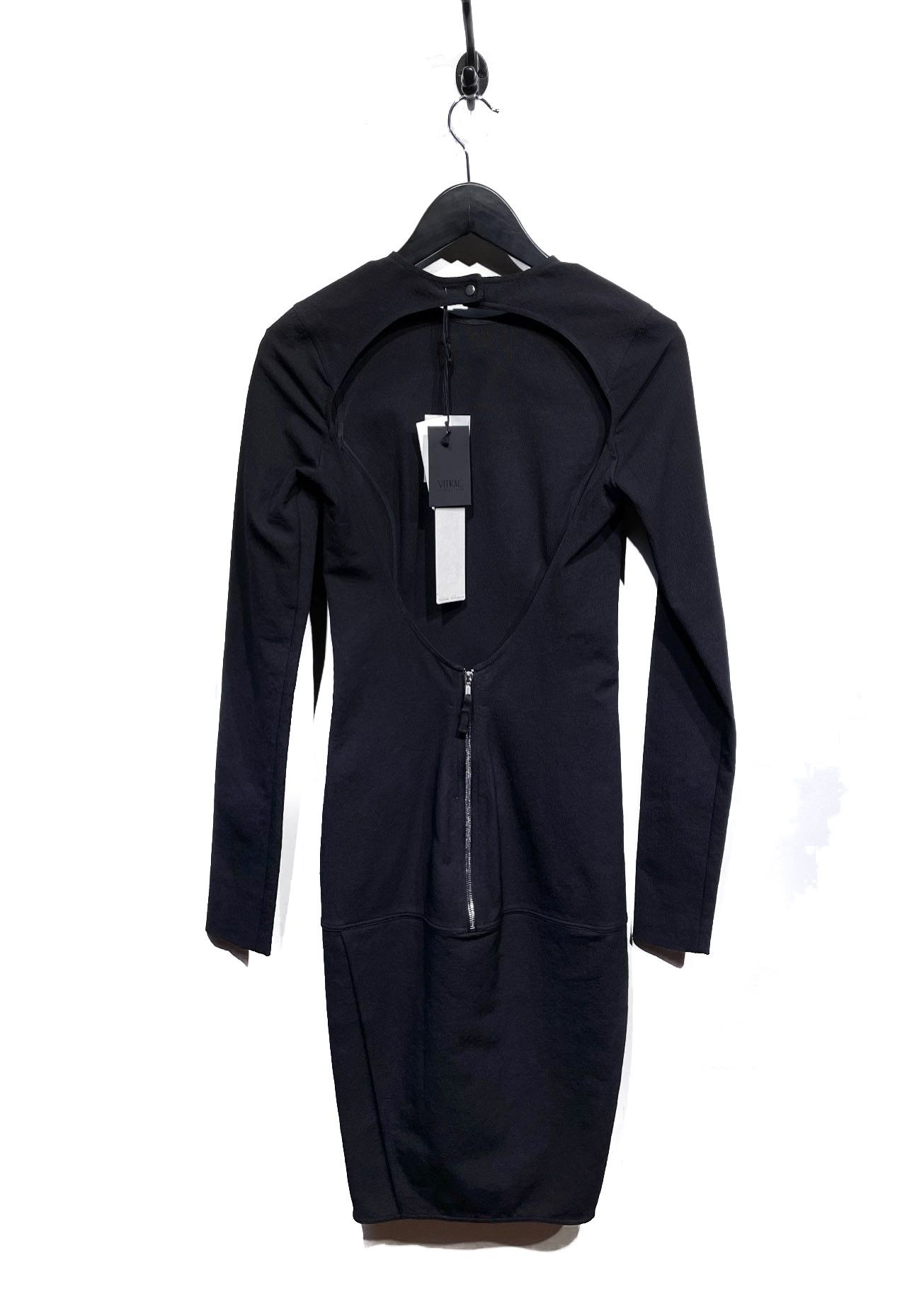 Rick Owens Rick Owens Black Open Back Long Sleeves Sade Dress Size S / US 4 / IT 40 - 3 Thumbnail