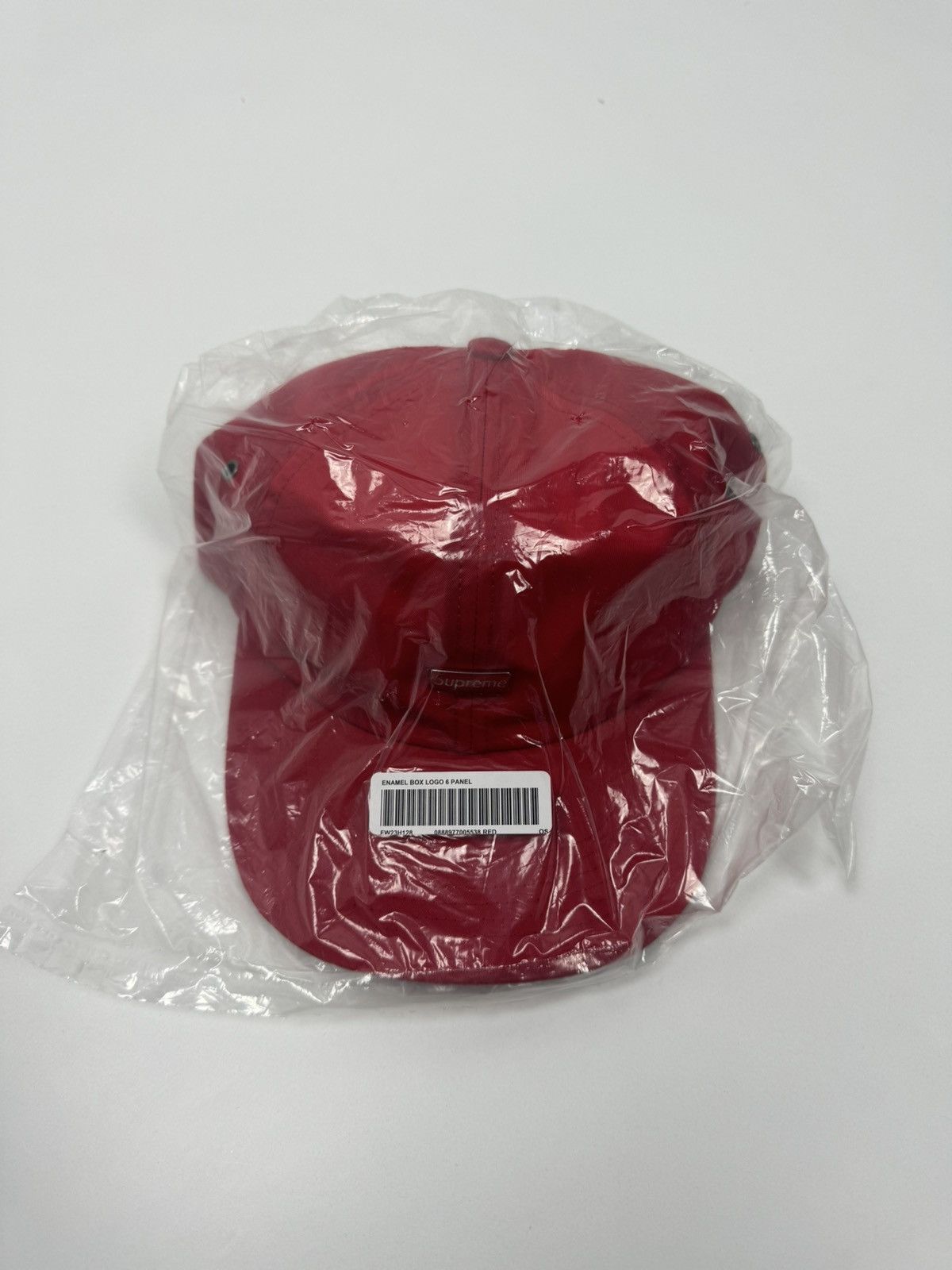 Supreme Supreme Enamel Small Box Logo 6-Panel Hat Pin Red FW23 Size ONE SIZE - 3 Thumbnail