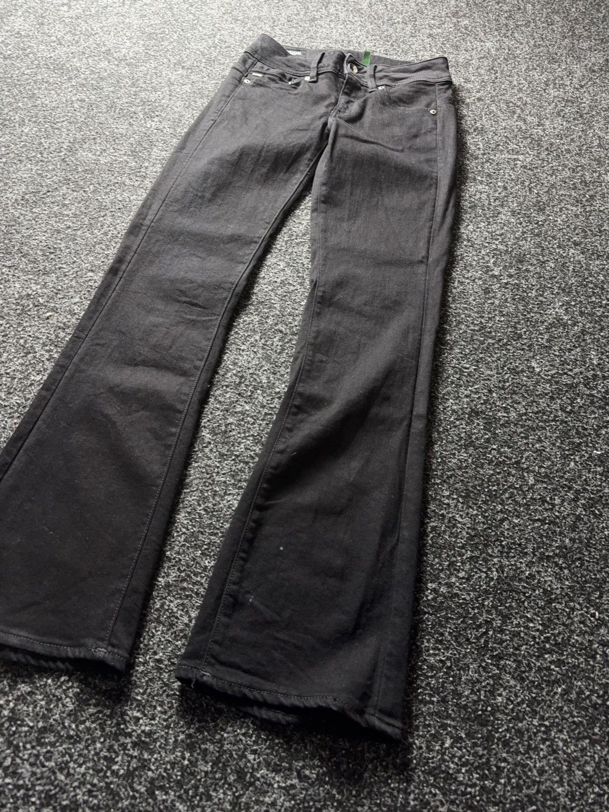 G-Star Y2K Avant Garde 00s G-Star RAW Midge Mid Bootcut Black Jeans Size 28" / US 6 / IT 42 - 2 Thumbnail