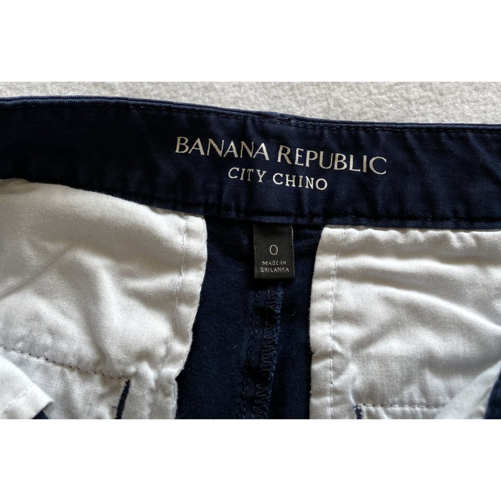Banana Republic Banana Republic Shorts Womens Size O Chino Flat Front Blue Design/ 18-6 Size 25" / US 0 / IT 36 - 3 Thumbnail