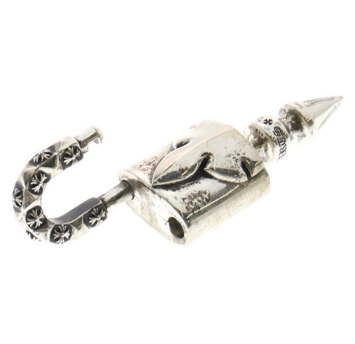 Chrome Hearts Chrome Hearts Flerknee Padlock Necklace Silver Size ONE SIZE - 6 Thumbnail