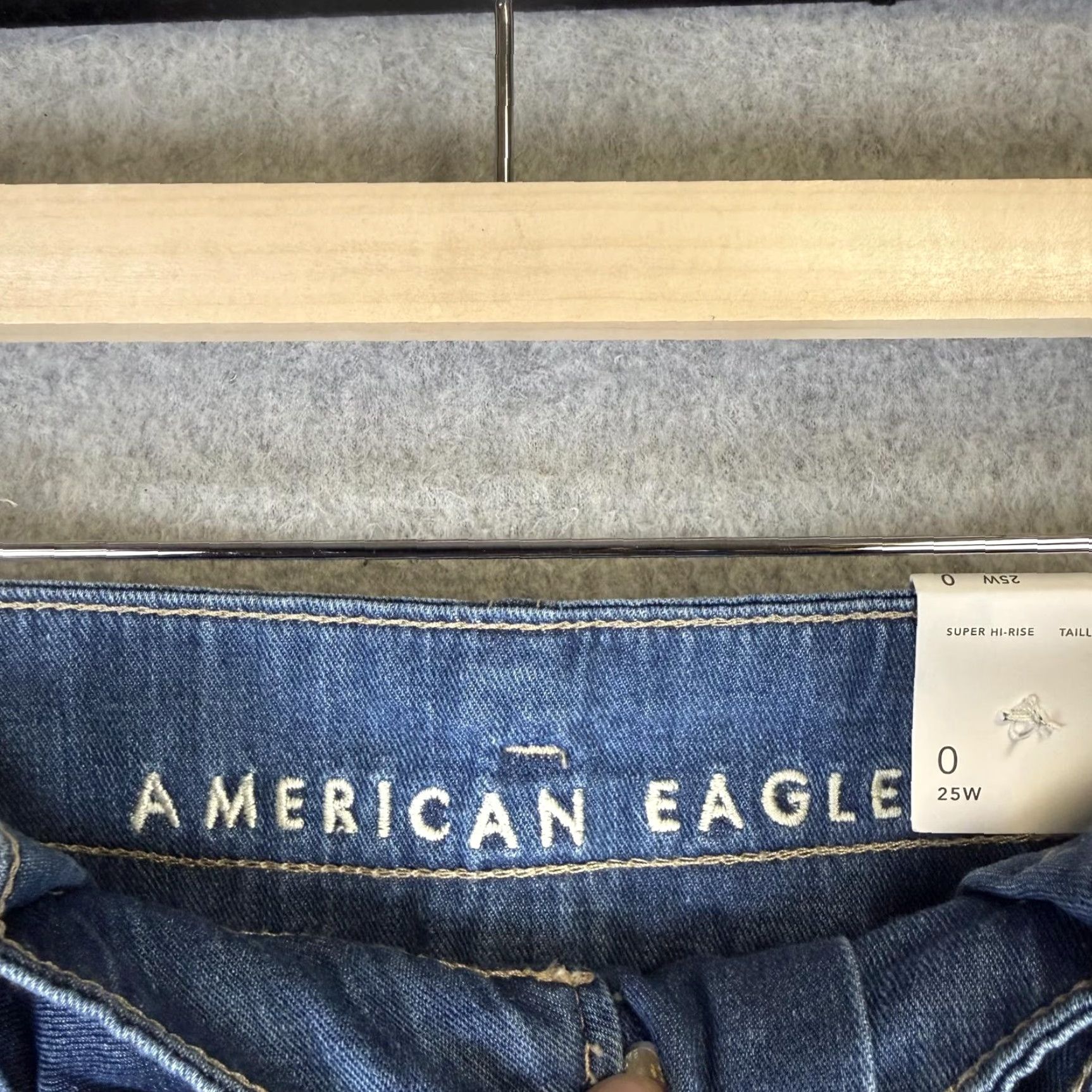 Vintage Brand New American Eagle Skirt Belted A-Line Mini High Rise Women 0 Blue Short Belted 0 Womens High Rise Belted Skirt Size 25" / US 0 / IT 36 - 3 Thumbnail