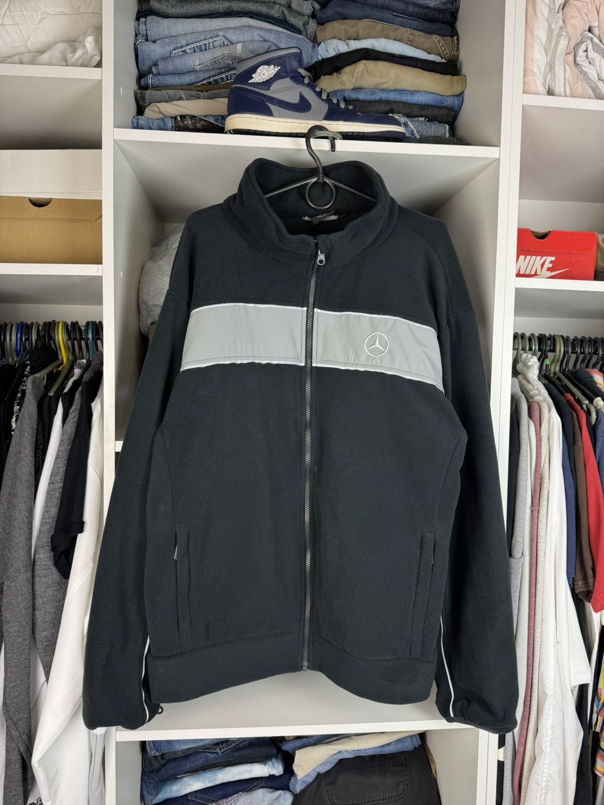 Mercedes-Benz Mercedes-Benz Fleece Jacket Full Zip Men's Size US XL / EU 56 / 4 - 2 Thumbnail