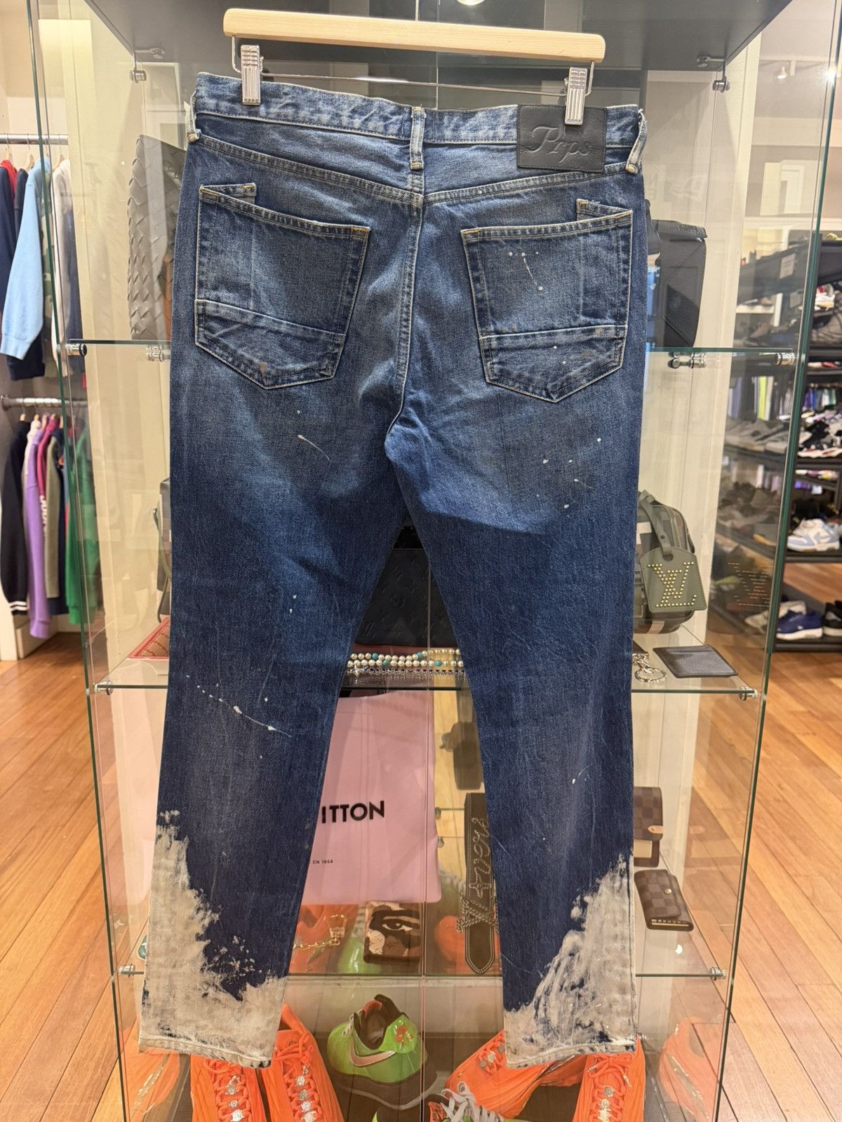 Prps PRPS Distressed Patchwork Acid Wash Jeans Size US 32 / EU 48 - 2 Thumbnail