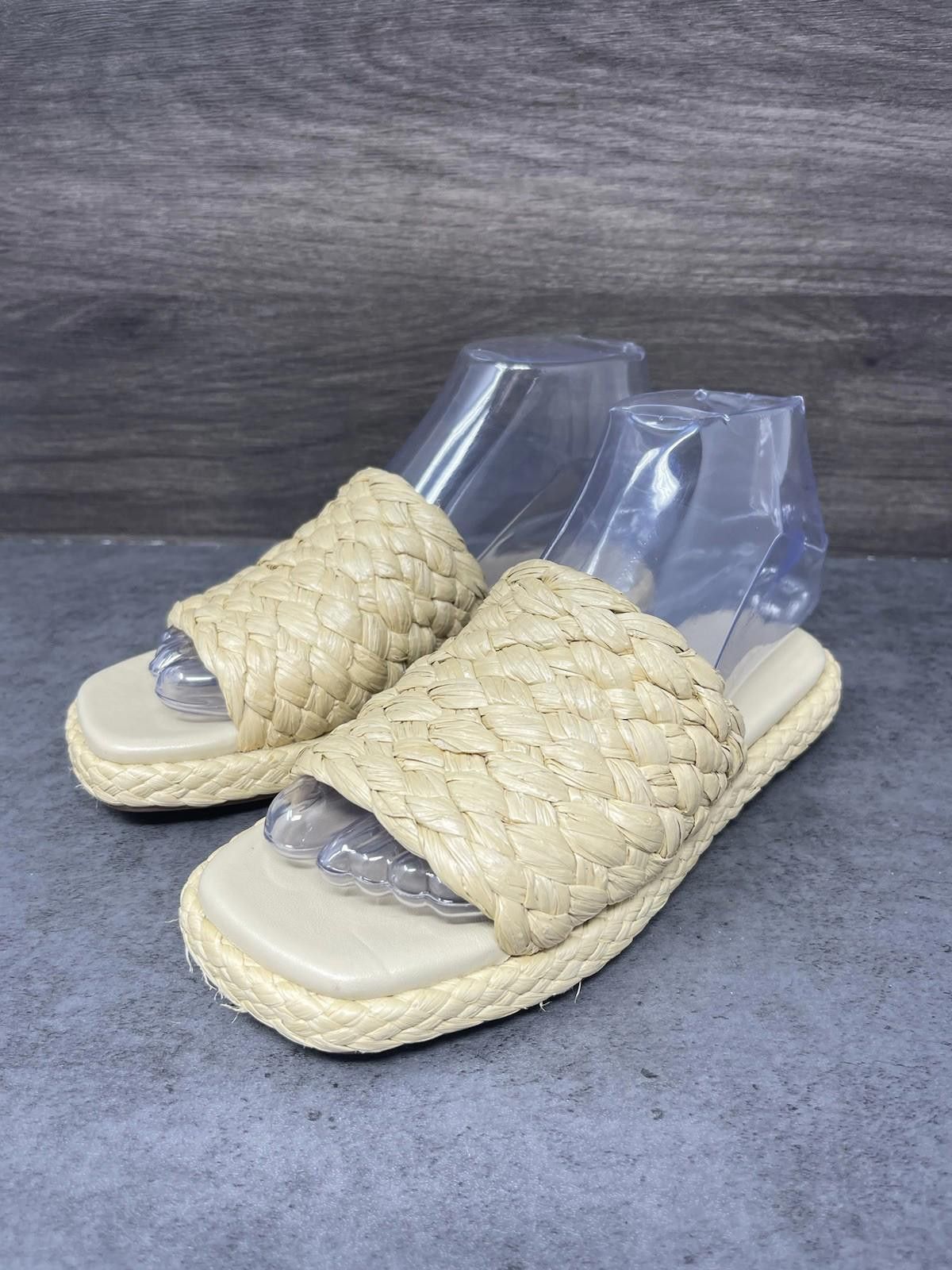 Vince Vince Sandals Womens Size 4 (35) Rumi Raffa Slides Size US 4 / IT 34 - 2 Thumbnail