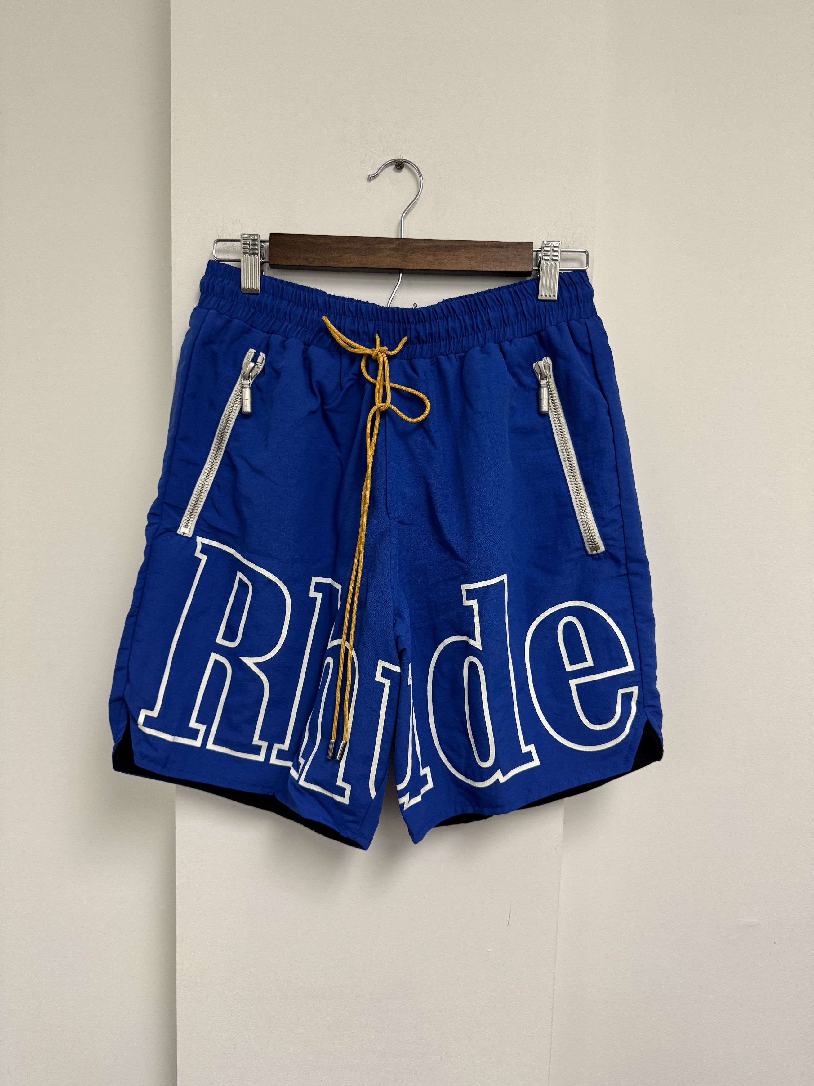 Rhude Rhude Blue Logo Shorts Size US 36 / EU 52 - 1 Thumbnail