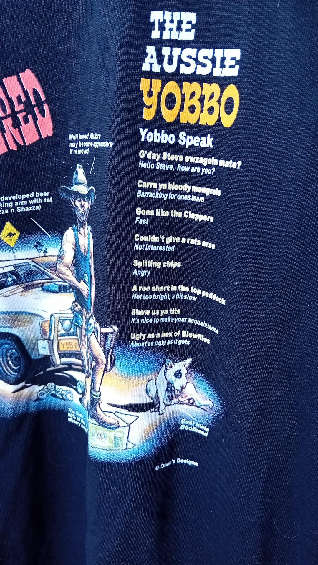 Vintage Gooses Deans Designs Aussie Yobbo funny t-shirt sz 3XL Size US XXL / EU 58 / 5 - 7 Thumbnail