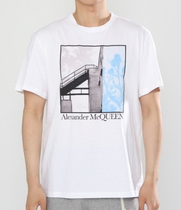 Alexander McQueen o1srvl11e0226 T-Shirt In White Size US M / EU 48-50 / 2 - 2 Thumbnail