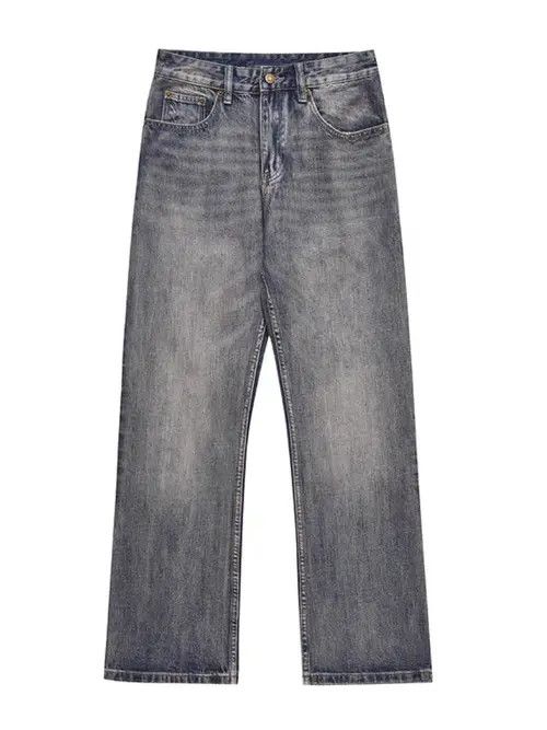 Jean Washed distressed micro-flare retro baggy jeans Size US 30 / EU 46 - 5 Thumbnail