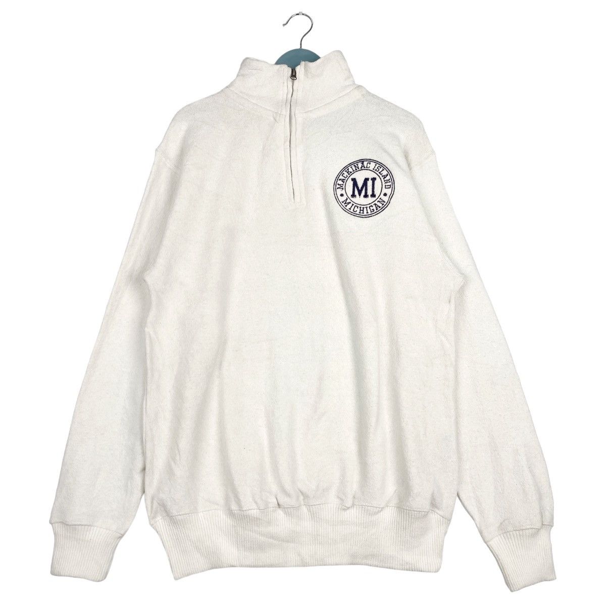 Pacific and Co. × Vintage Vintage Pacific Co Small Embroidered Logo Quater Zip Size US XL / EU 56 / 4 - 1 Thumbnail