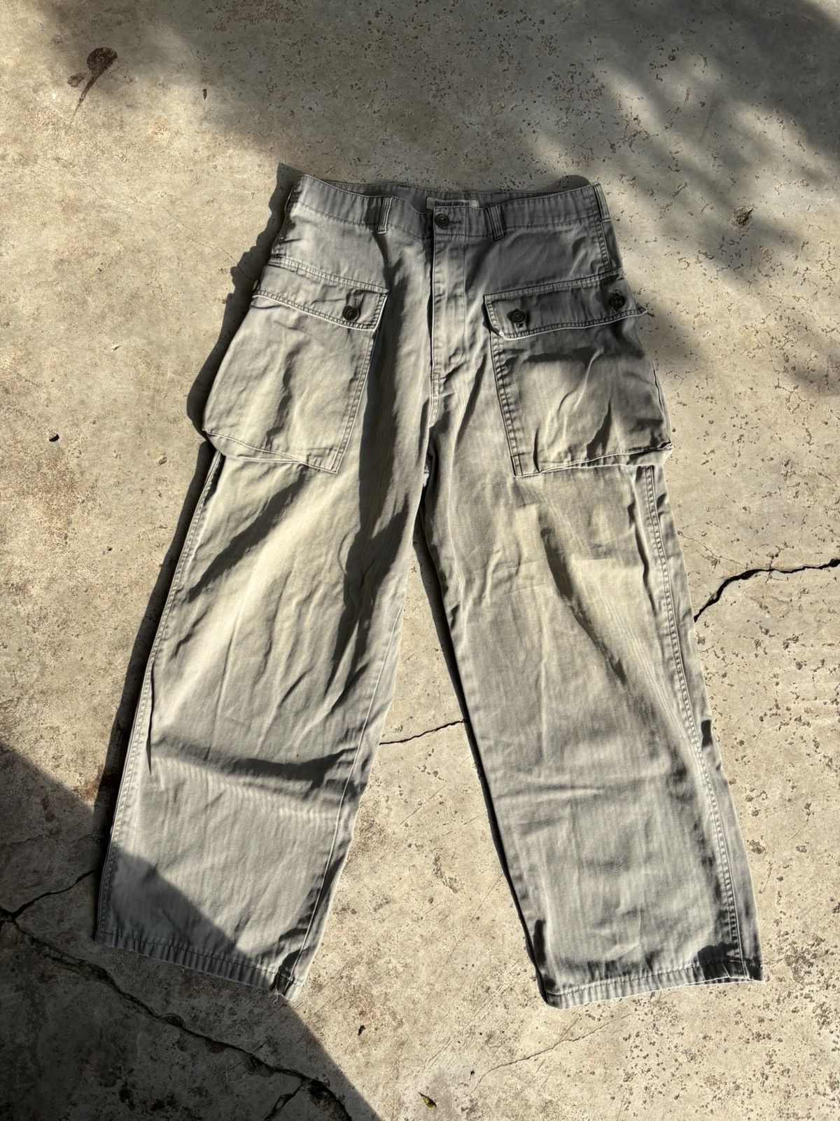 Japanese Brand Vintage Japanese brand Paralyser cargo pants military model. Size US 32 / EU 48 - 1 Thumbnail
