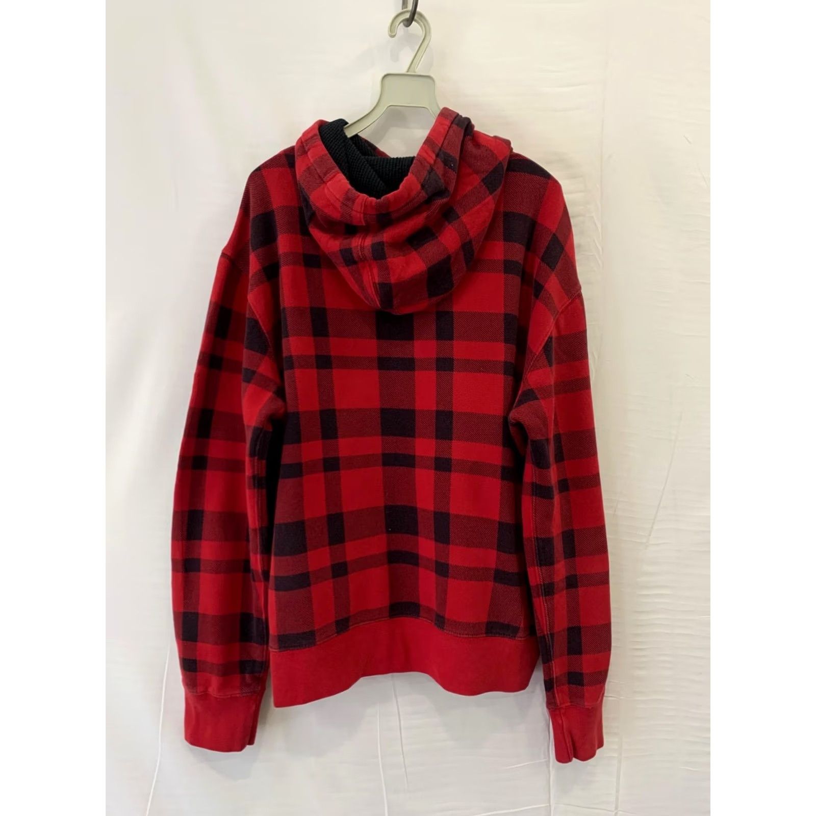 Polo Ralph Lauren Polo Ralph Lauren Plaid Hoodie Men L Black Buffalo Check Pullover Hooded Sweatshirt Size US L / EU 52-54 / 3 - 2 Thumbnail