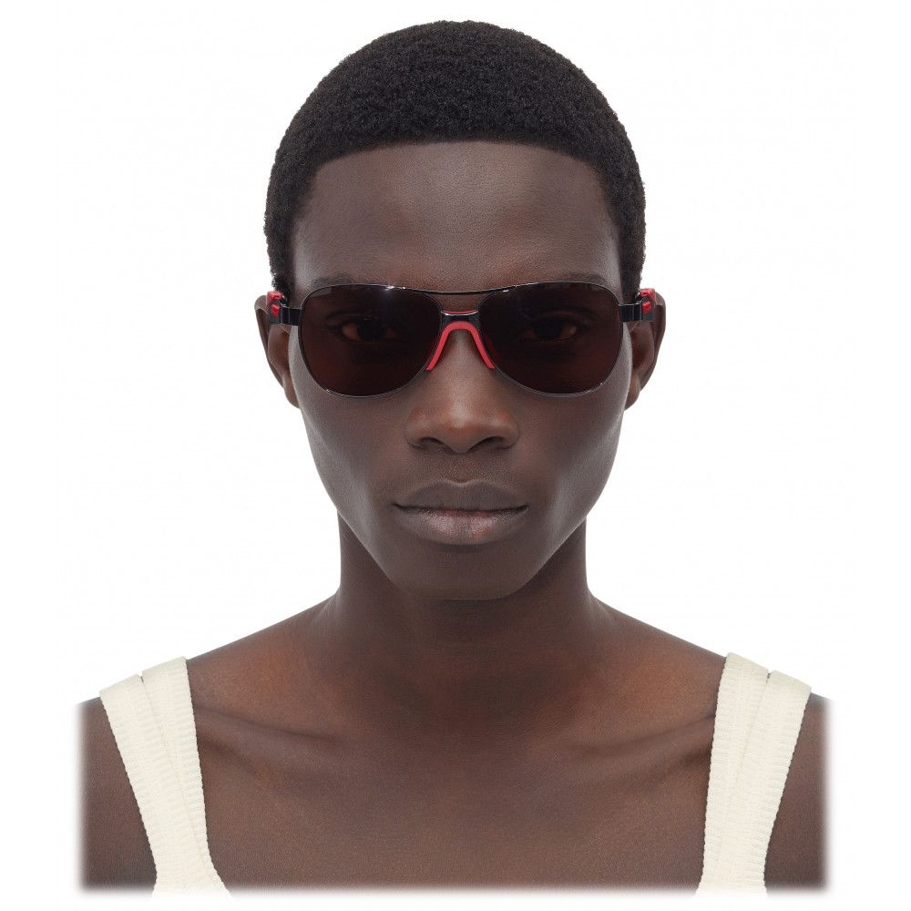 Bottega Veneta o1n1vont0924 Size: OS / Mitre Metal Aviator Sunglasses Red Size ONE SIZE - 2 Thumbnail