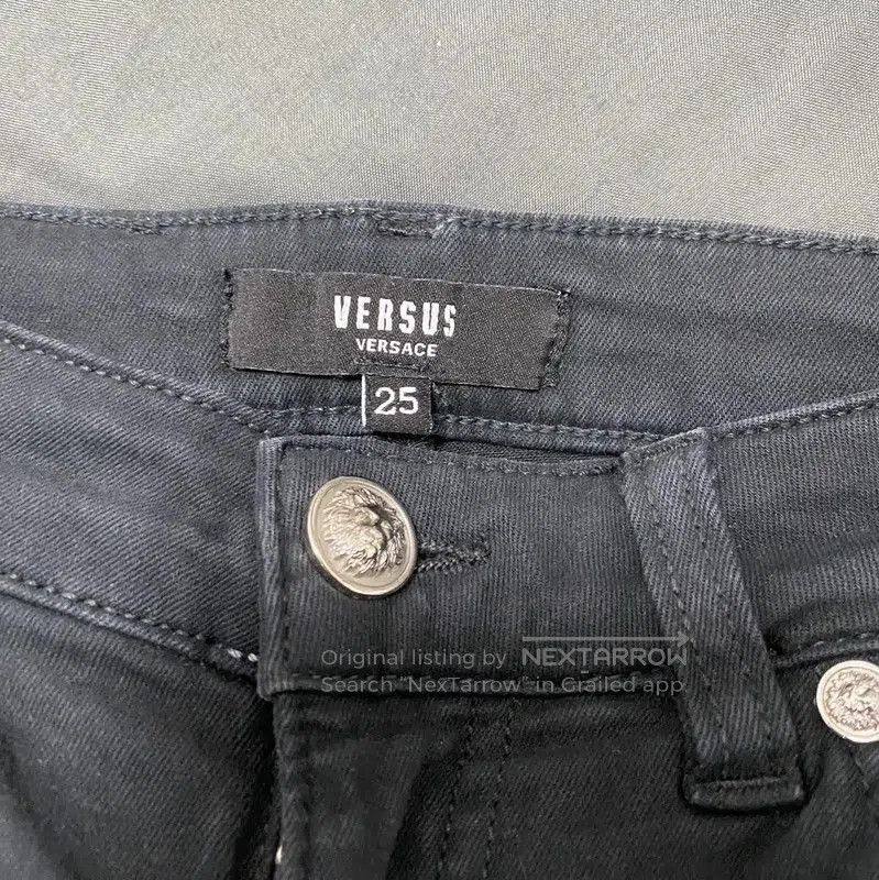 Versace Versace Black Cotton Women's Jeans . Size 28" / US 6 / IT 42 - 4 Thumbnail