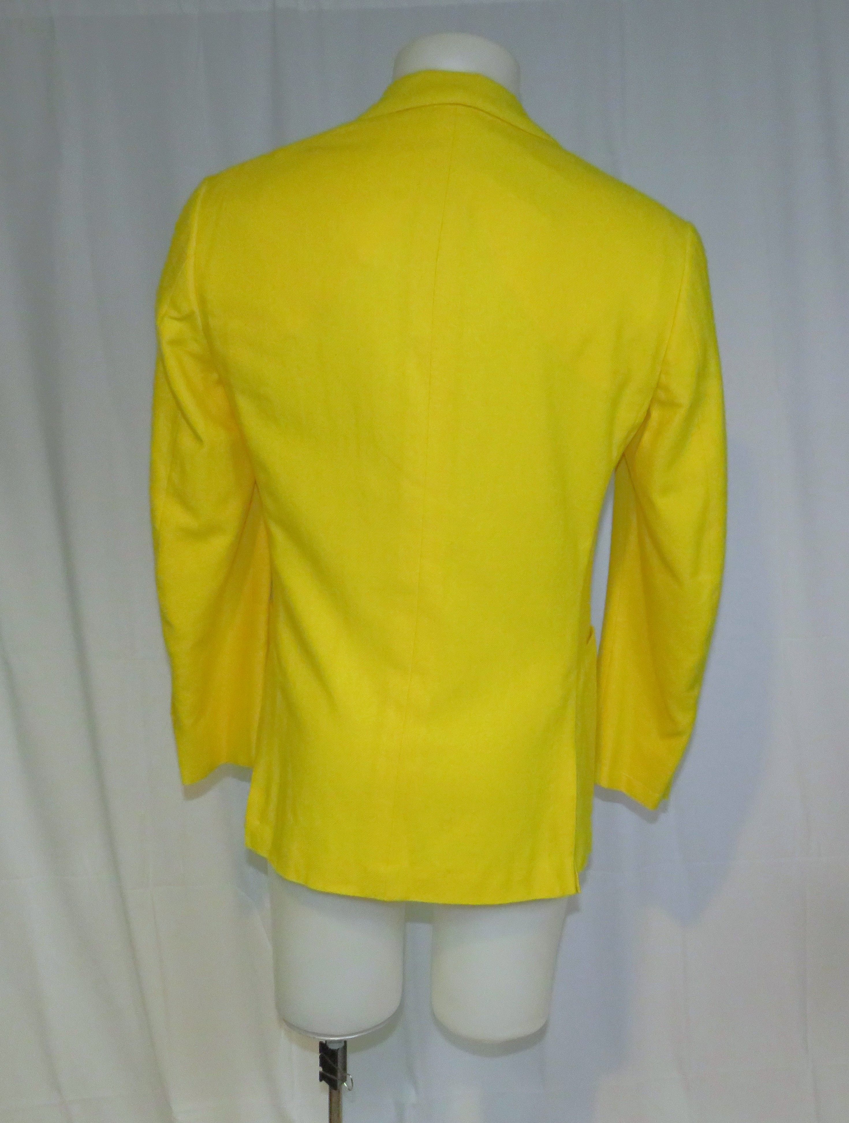 Ralph Lauren Purple Label Handmade Yellow Brushed Cashmere Blazer 40R NWT $5495 Size 40R - 9 Thumbnail