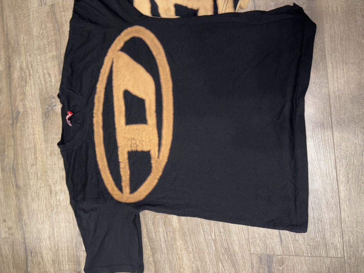 Diesel T- BOXT-BLEACH LOGO- PRINT T SHIRT Size US XXS / EU 40 - 2 Thumbnail