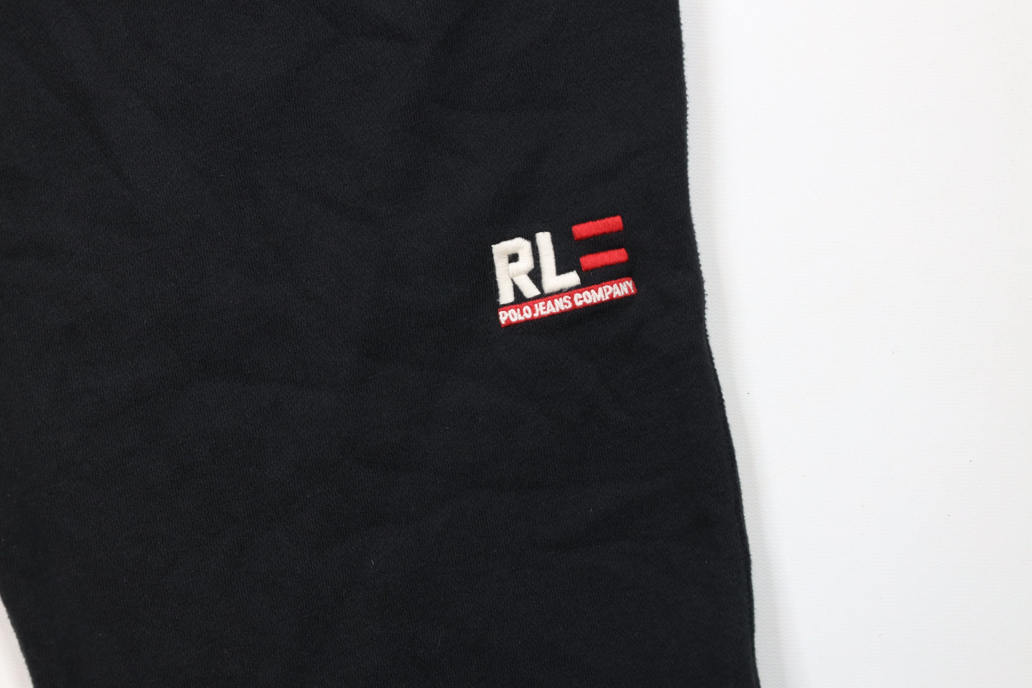 Polo Ralph Lauren Deadstock Vintage Ralph Lauren Wide Leg Sweatpants Black Size US 40 / EU 56 - 5 Thumbnail