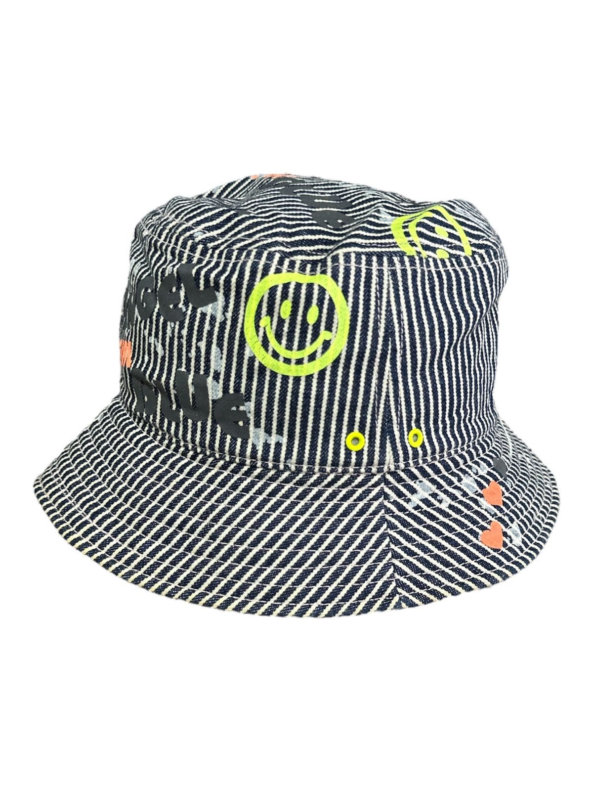 Angel Blue × Beauty Beast × Hysteric Glamour 2000s - Angel Blue Hickory Denim Bucket Hats (OSFA) Size ONE SIZE - 1 Thumbnail