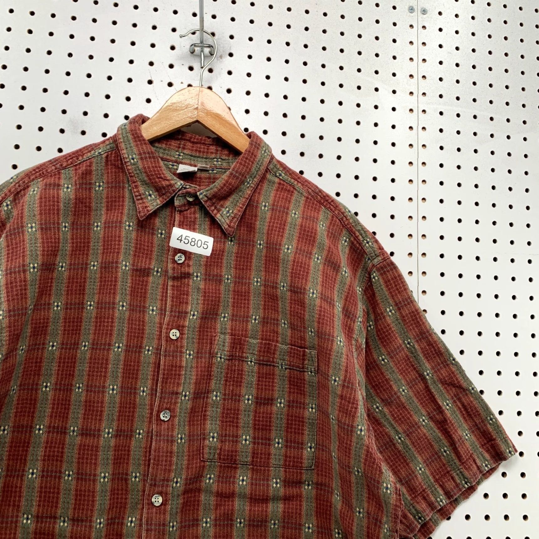The Territory Ahead VINTAGE Territory Ahead Button Shirt Mens 2XLT Red Western Short Sleeve Button-Up Shirt Size US XXL / EU 58 / 5 - 7 Thumbnail