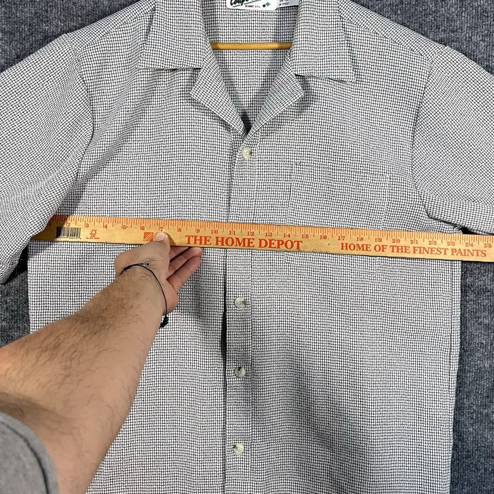 Vintage VINTAGE Coupe De Lux Mens XL Shirt Short Sleeve Button Camp Collar Striped 90s Gray Graphics Mens Size US XL / EU 56 / 4 - 4 Thumbnail
