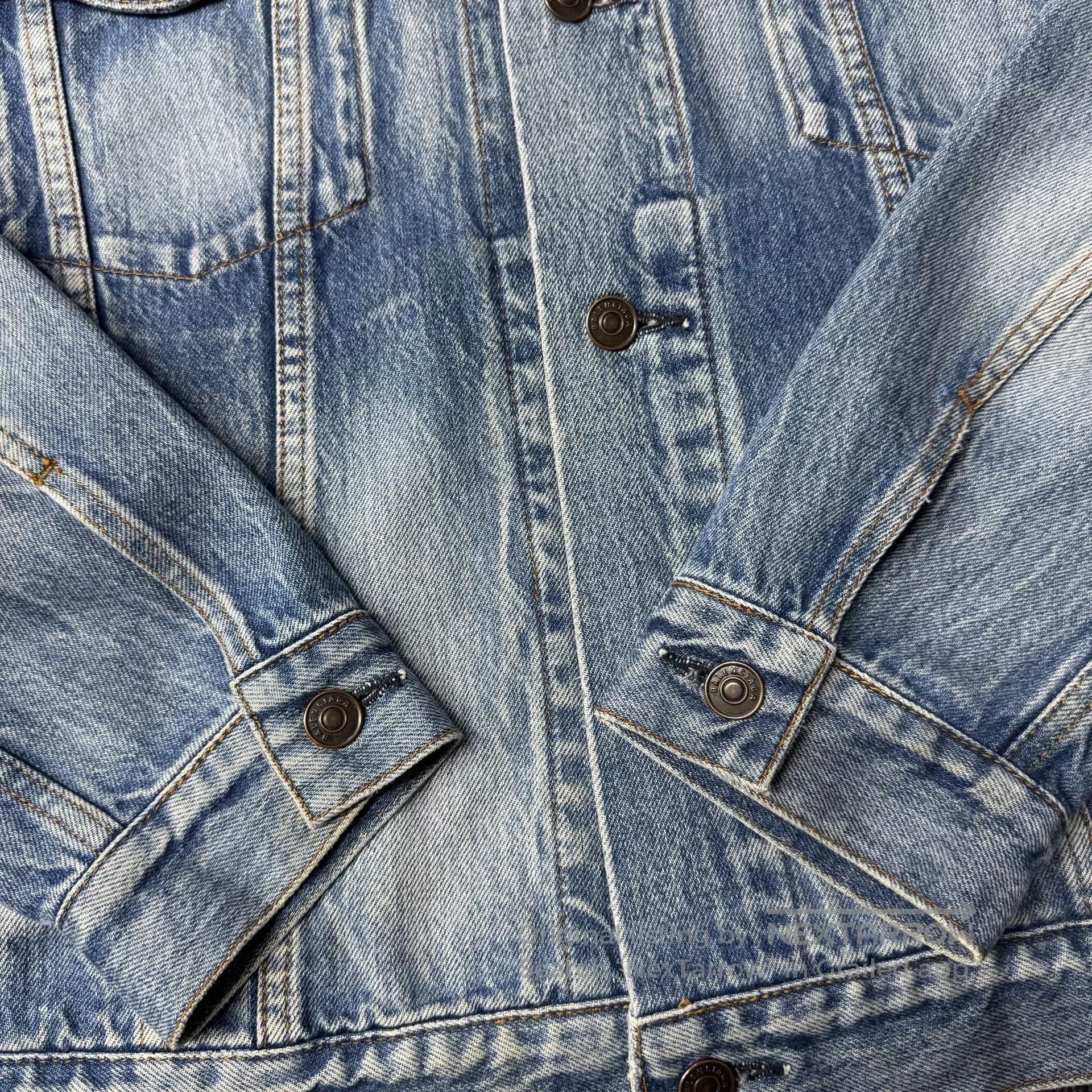Balenciaga Balenciaga Denim Logo Jacket. Size US XS / EU 42 / 0 - 2 Thumbnail