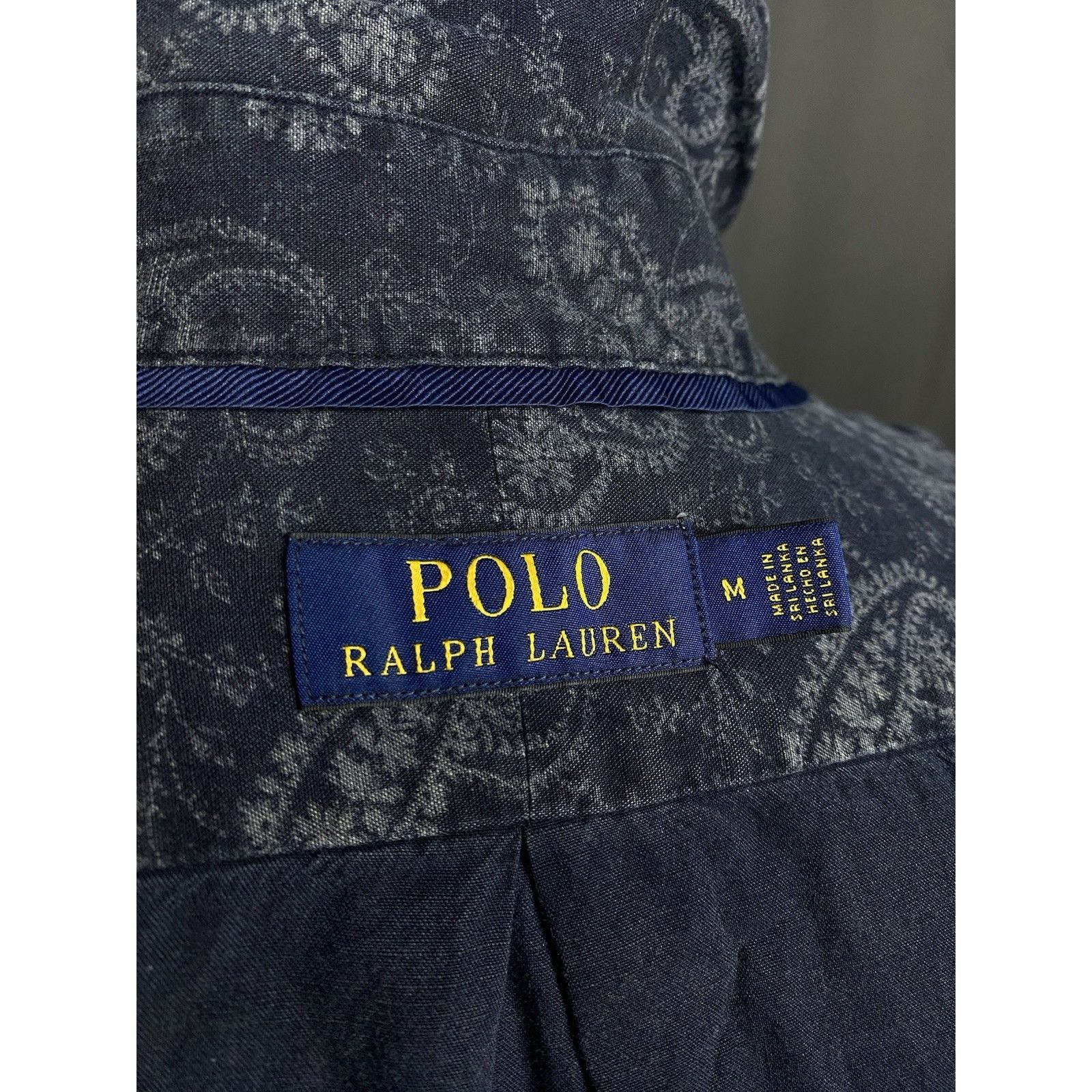 Polo Ralph Lauren Polo Ralph Lauren Paisley Men's Blue Longsleeve Shirt Size M Size US M / EU 48-50 / 2 - 9 Thumbnail