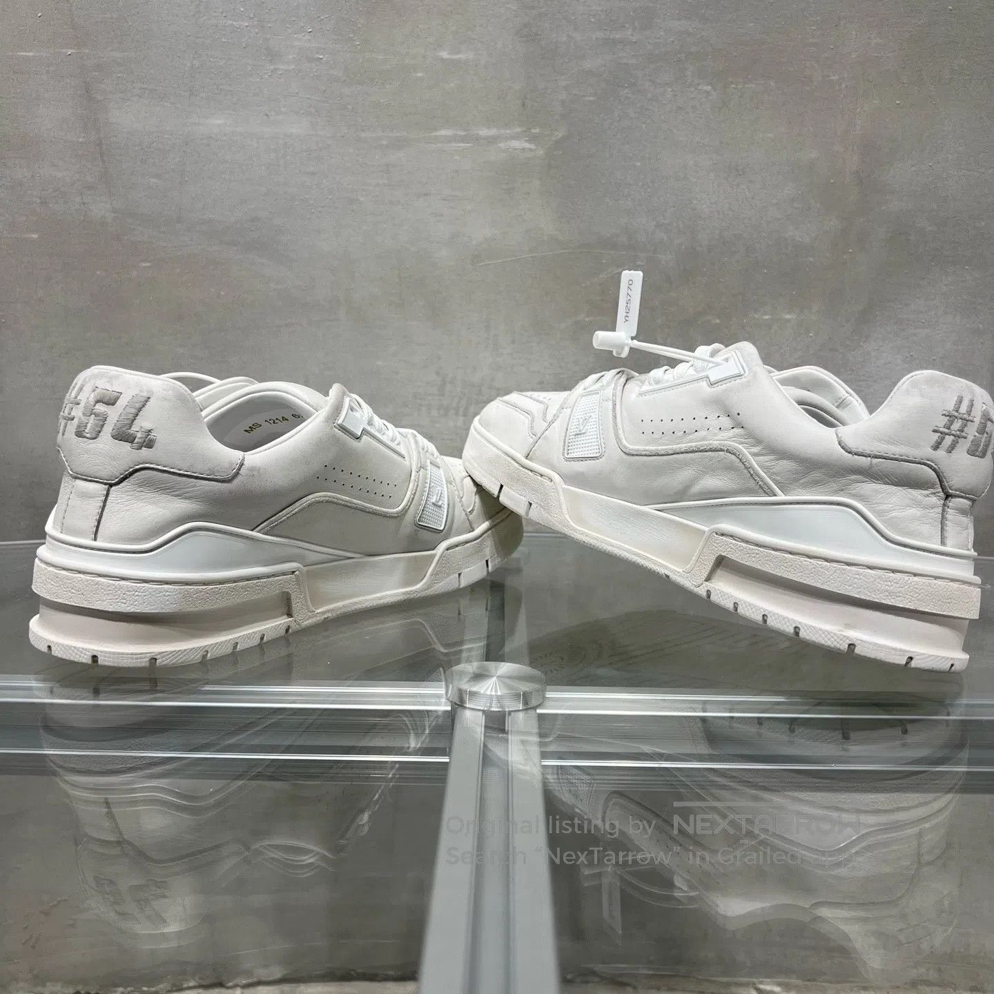 Louis Vuitton Louis Vuitton Trainer aged white shoes Size US 7.5 / EU 40-41 - 5 Thumbnail