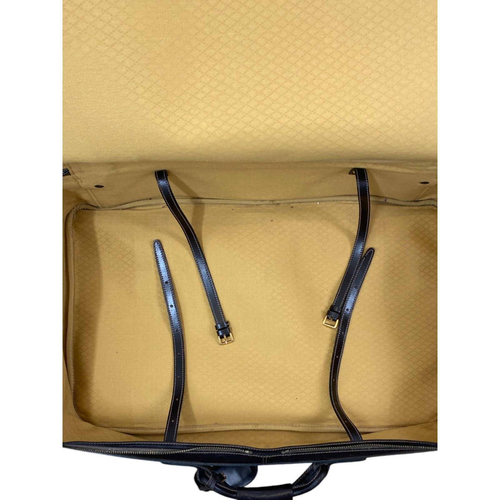 Gucci 80s Brown Monogram Webstripe Suede Suitcase Size ONE SIZE - 9 Thumbnail