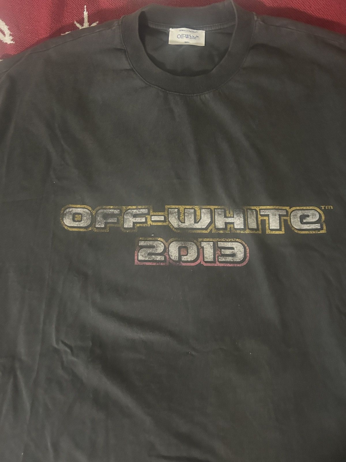 Off-White 2013 OFF-WHITE Digit Bacchus Crew-Neck T-shirt Black vintage Size US L / EU 52-54 / 3 - 4 Thumbnail