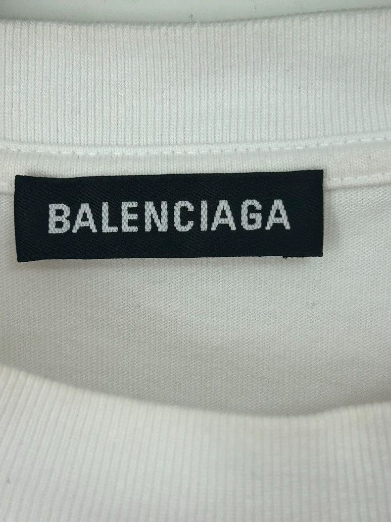 Balenciaga Balenciaga White Band Portrait Short Sleeve Tee Size US M / EU 48-50 / 2 - 3 Thumbnail