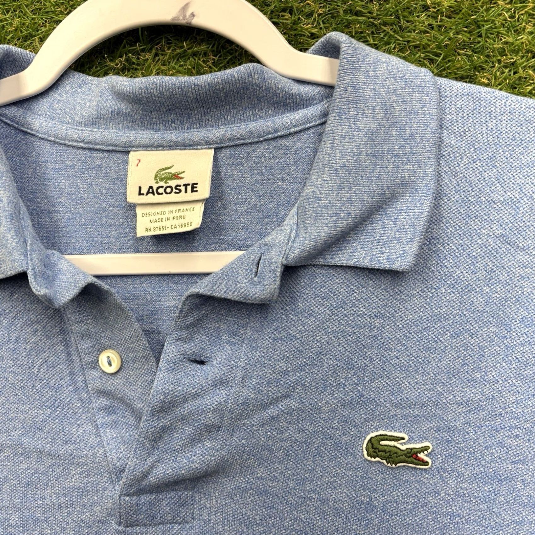 Lacoste Lacoste Polo Shirt Mens XL Navy Blue Short Sleeve Cotton Preppy Casual Polo Shirt Size US XL / EU 56 / 4 - 4 Thumbnail