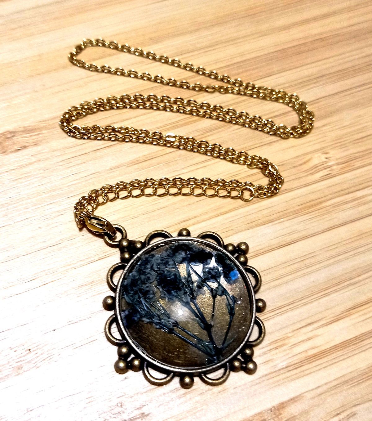 Hysteric Glamour × Vintage Stunning Ice Natural Plant Tree Of Life Gold Necklace RARE Size ONE SIZE - 1 Thumbnail