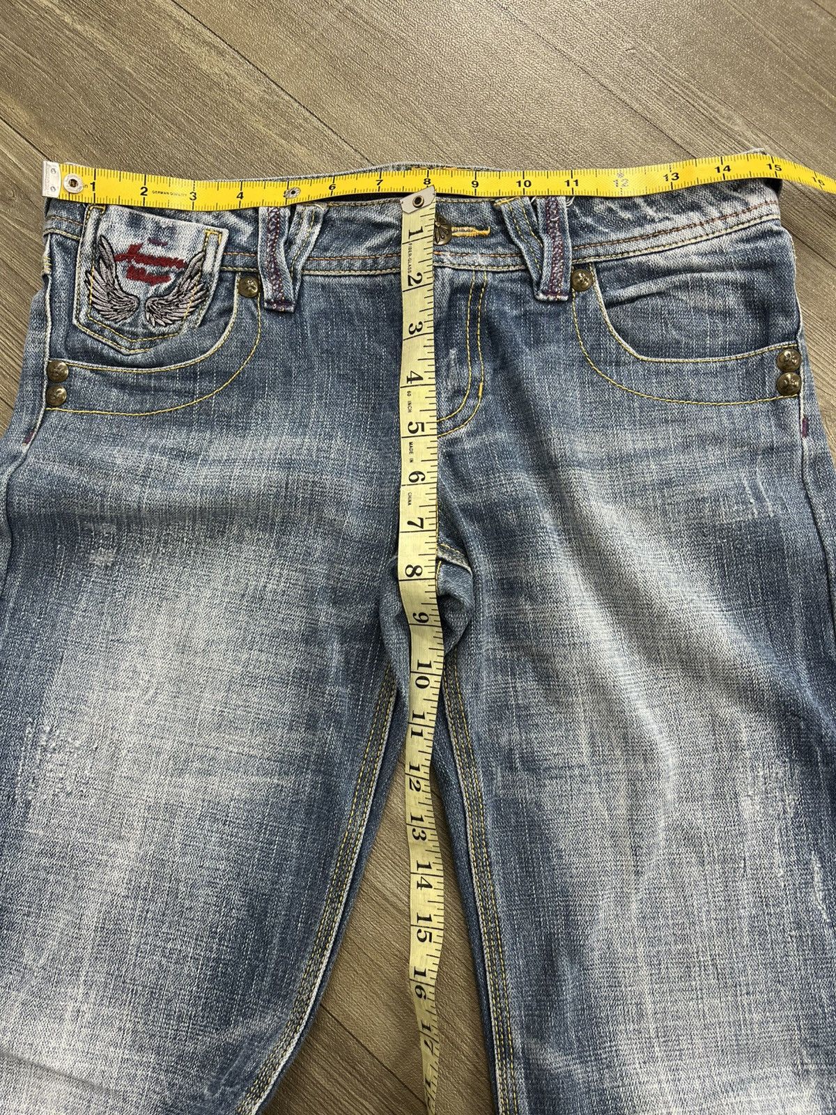If Six Was Nine Flare Jeans High Street Japan Boot Cut Heaven Winger Jeans Size US 28 / EU 44 - 21 Thumbnail
