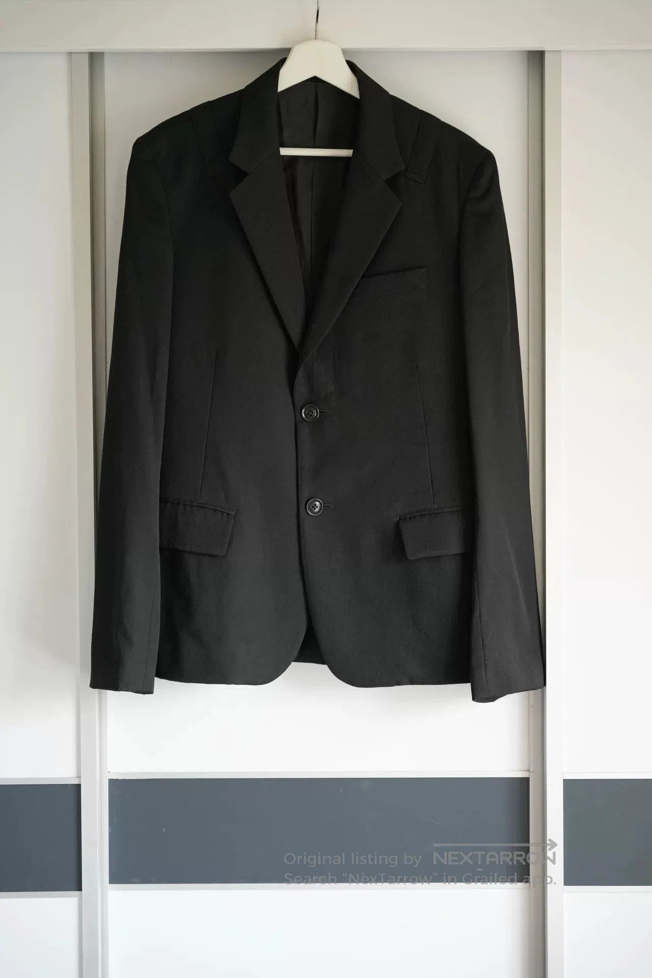 Yohji Yamamoto Yohji Yamamoto Black Wool Suit Jacket. Size US M / EU 48-50 / 2 - 1 Thumbnail