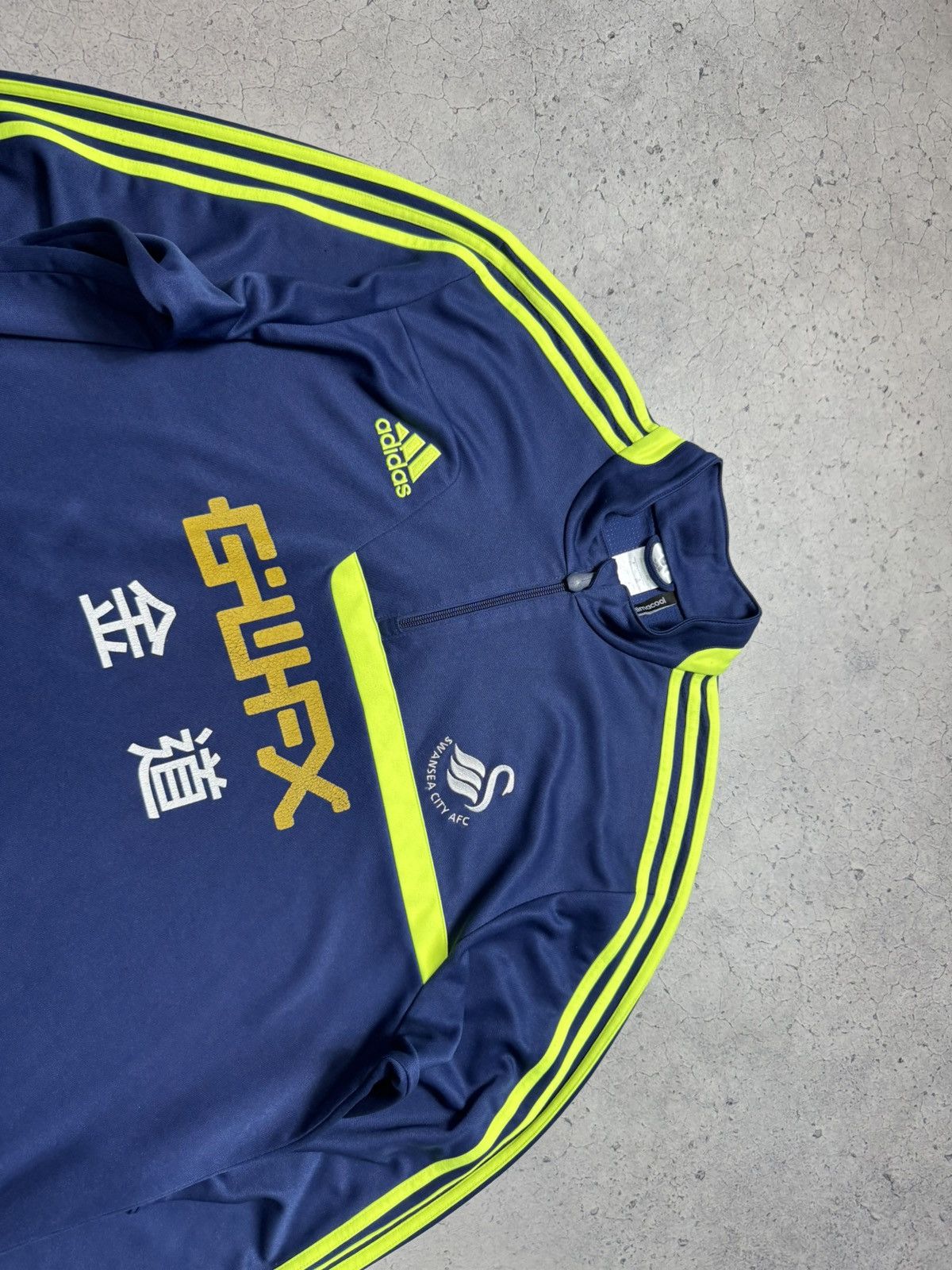 Adidas Adidas FC Swansea City 1/4 Zip Football Sweatshirt 2013/2014 Size US XXL / EU 58 / 5 - 5 Thumbnail