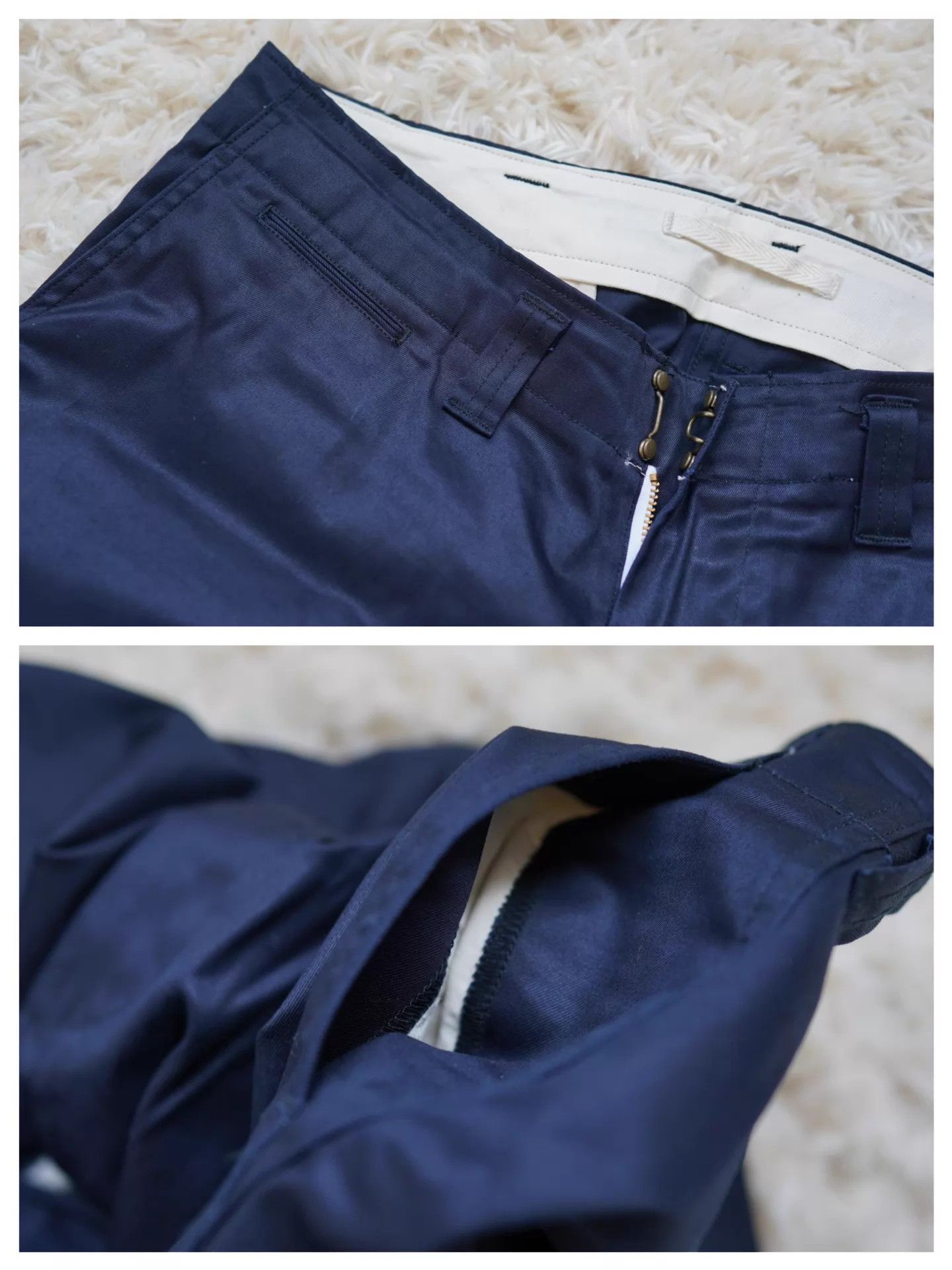 Nanamica nanamica Hi-Waist Twill Straight Pants Deep Indigo 34 S Japan Size US 34 / EU 50 - 4 Thumbnail