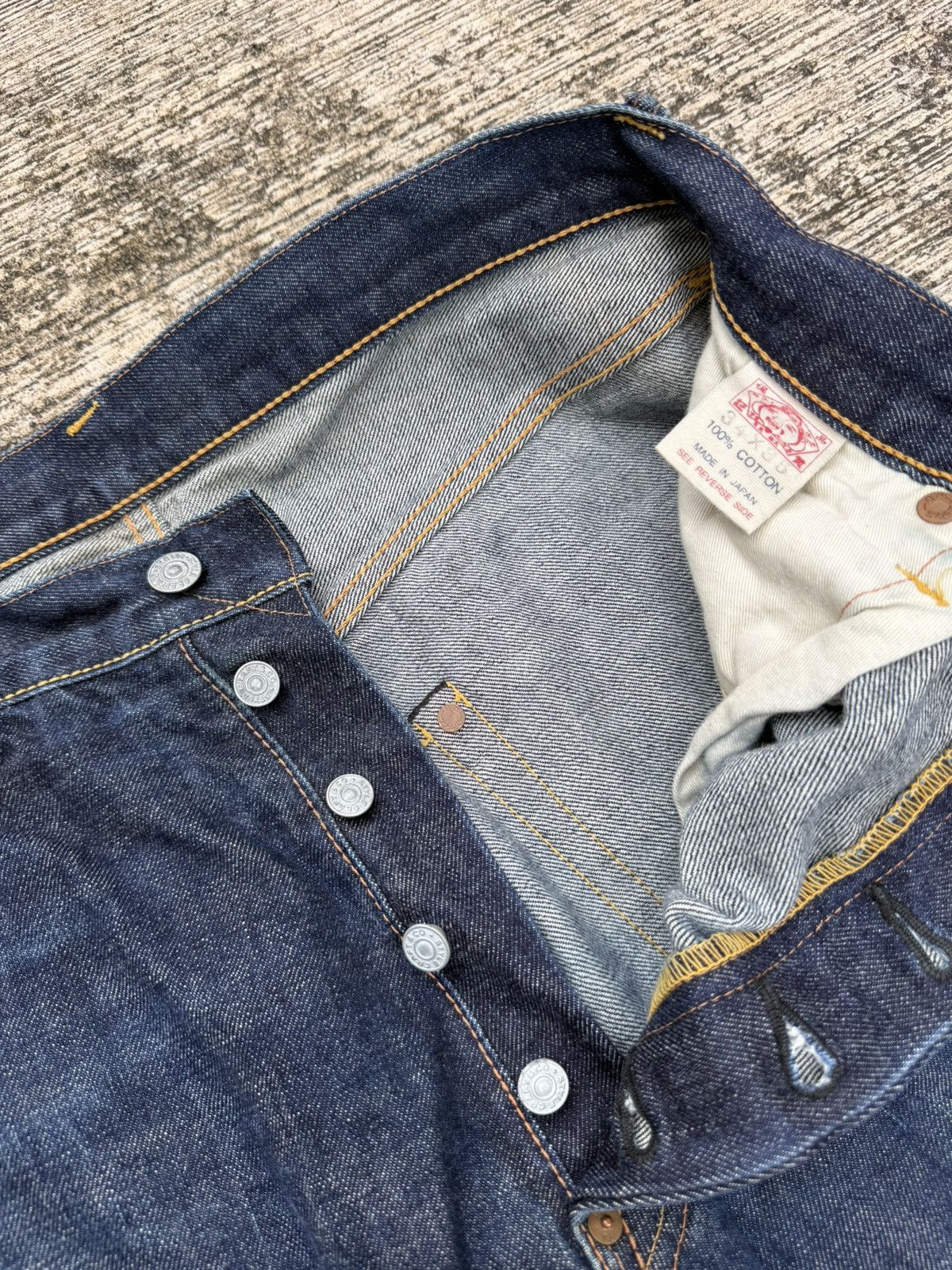Evisu Evisu Japan Lot 2001 Selvedge Jeans Yellow Seagull Arcuate Size US 32 / EU 48 - 10 Thumbnail
