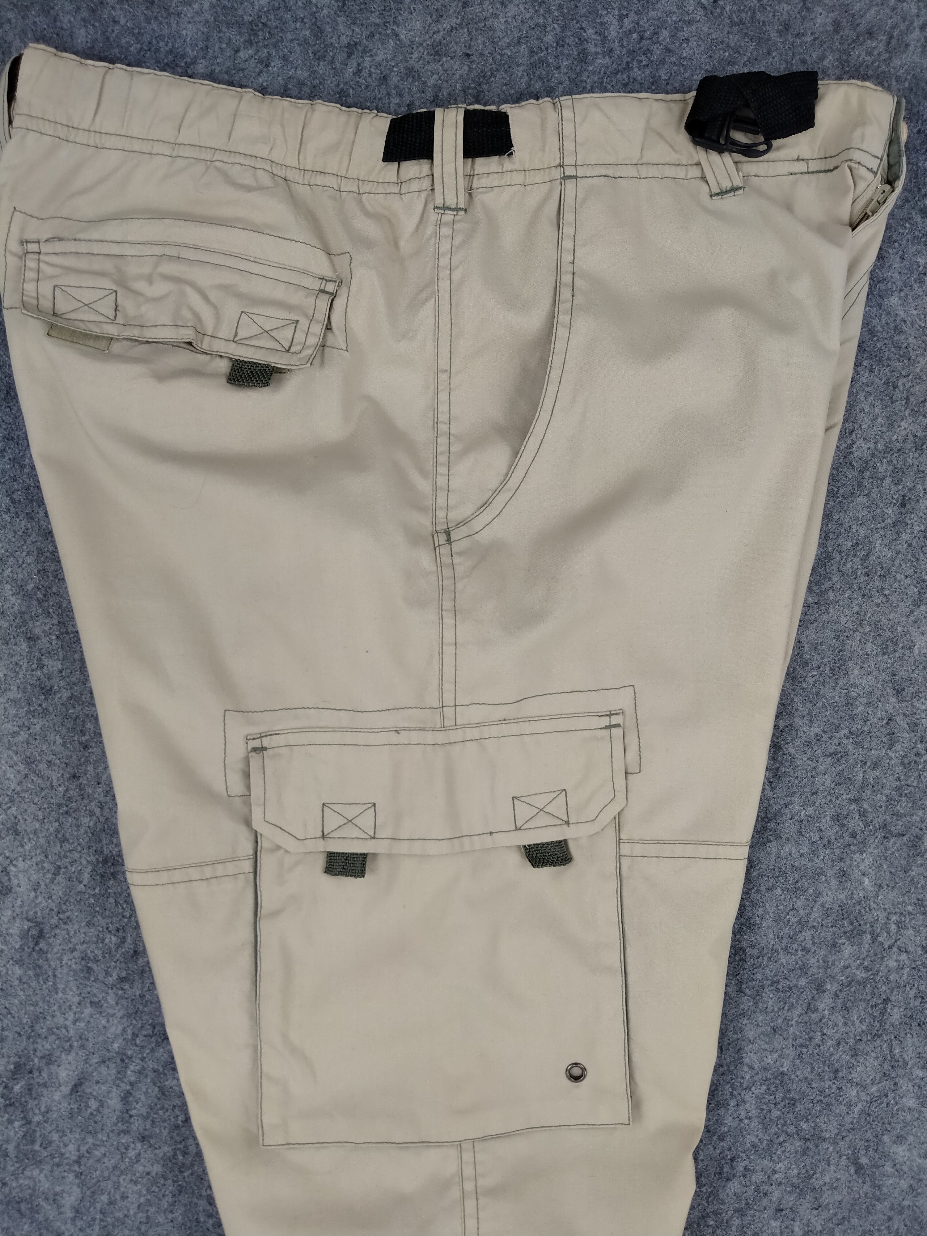 Japanese Brand Japanese Brand Elastic Cargo Multi Pocket Pants CP141 Size US 35 - 3 Thumbnail