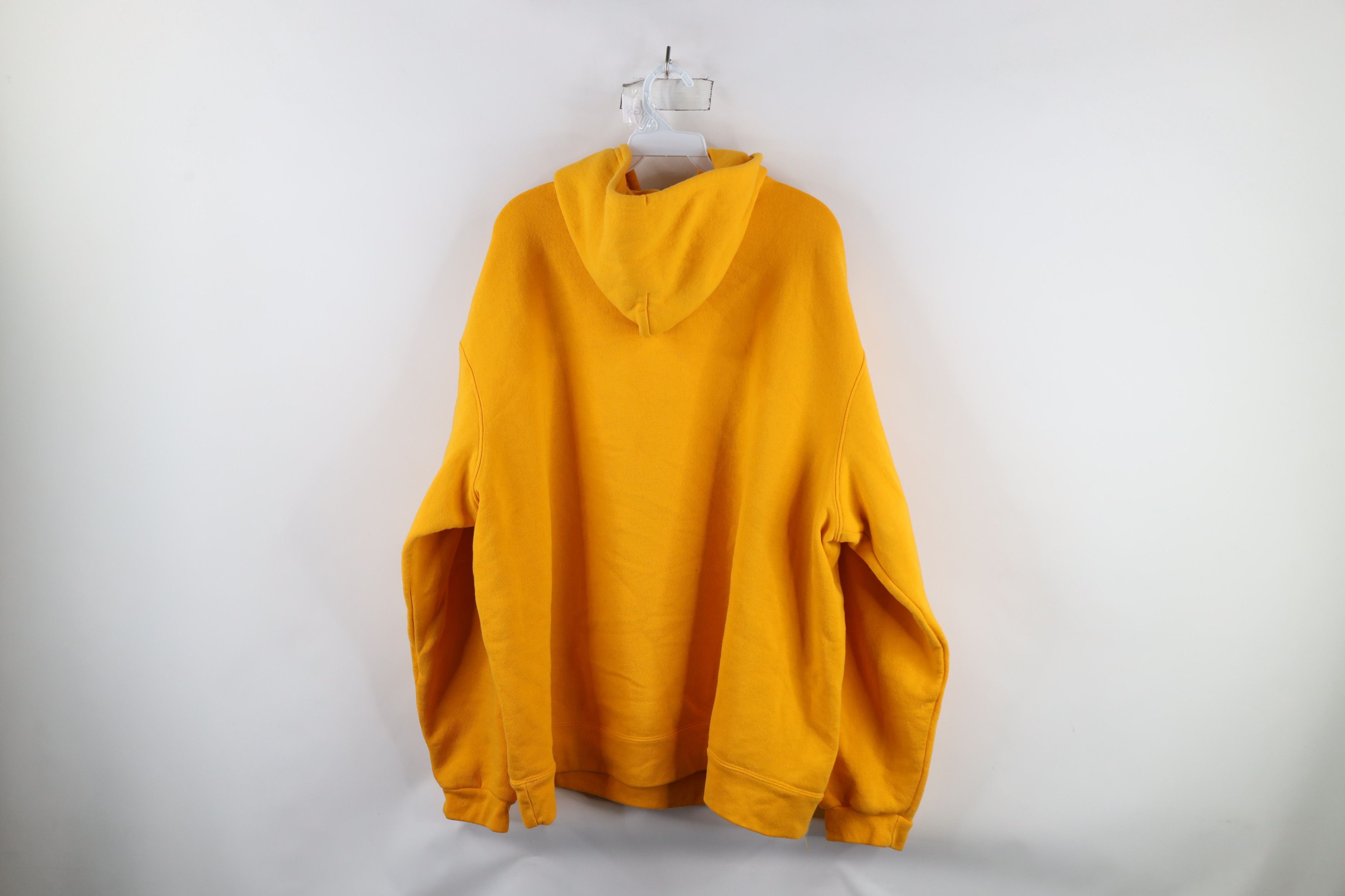 Vintage Vintage 90s Streetwear Heavyweight Hoodie Sweatshirt Yellow Size US XXL / EU 58 / 5 - 9 Thumbnail