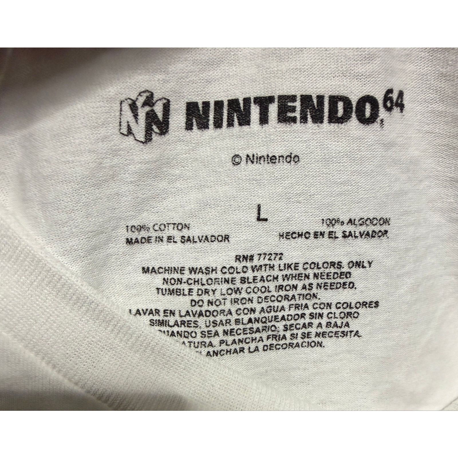 Nintendo Nintendo 64 Graphic T-Shirt White Short Sleeve SZ L New Size US L / EU 52-54 / 3 - 3 Thumbnail