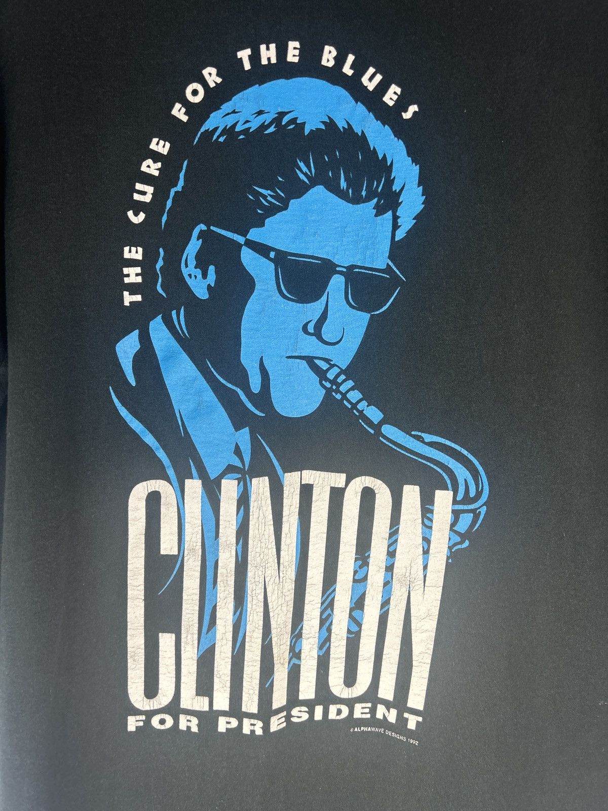 Fruit Of The Loom Vintage 1992 Bill Clinton For President Cure for the Blues Size US XL / EU 56 / 4 - 2 Thumbnail