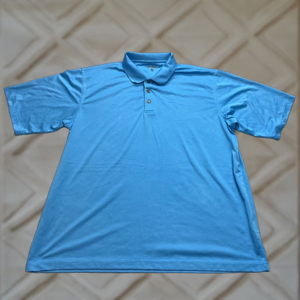 Vintage Pebble Beach Polo Shirt Mens 2XL Regular Short Sleeve Blue Pebble Beach Logo Golf Shirt Size US XXL / EU 58 / 5 - 1 Thumbnail