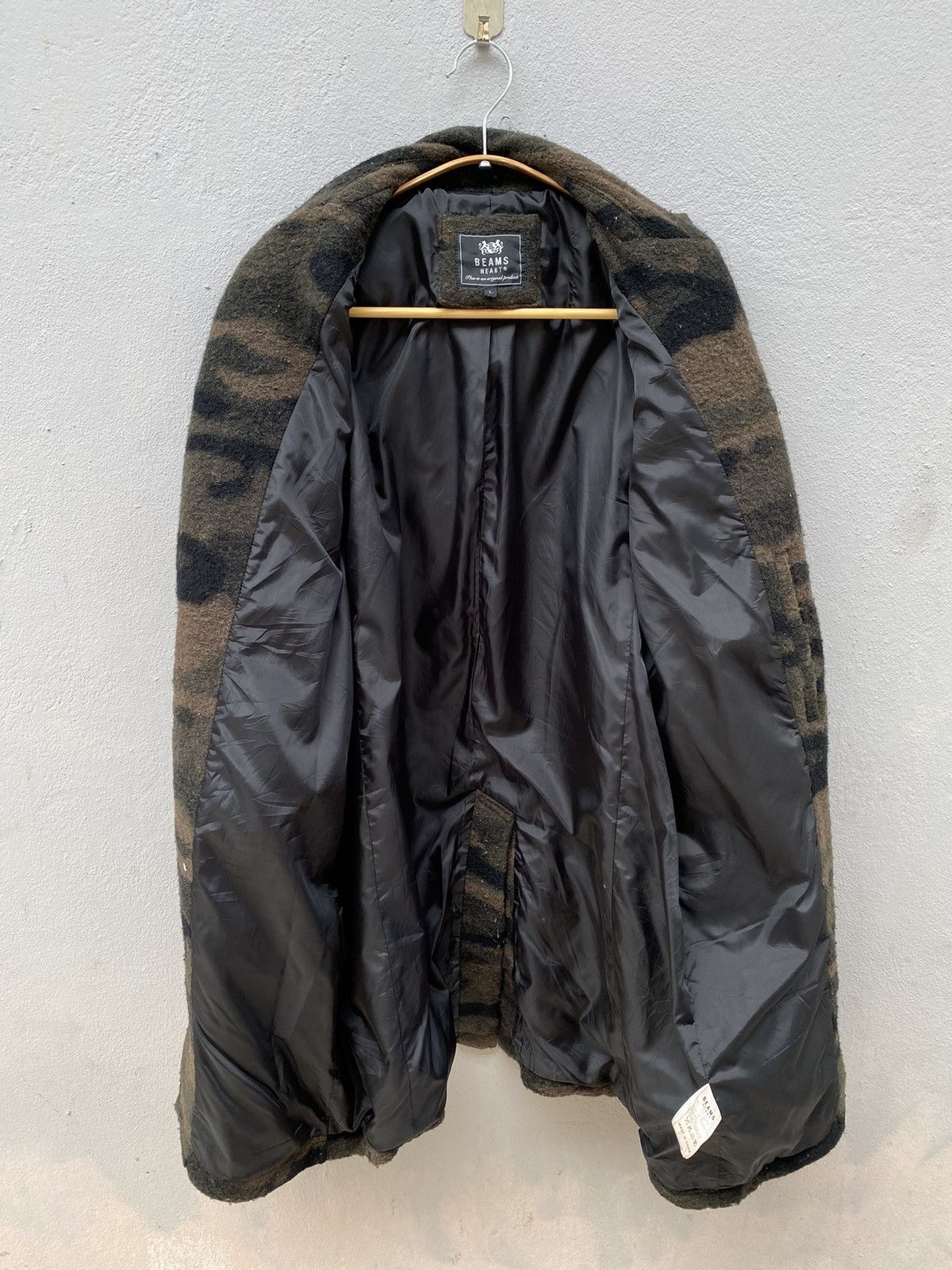 Beams Plus Beams Camouflage Wool Long Jacket Size US L / EU 52-54 / 3 - 2 Thumbnail